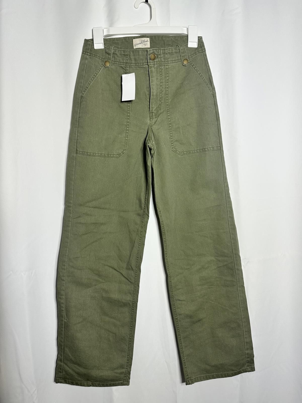 Other Size 2 Universal Thread Olive Green High-WaistedLeg Pants Size US 30 / EU 46 - 1 Thumbnail