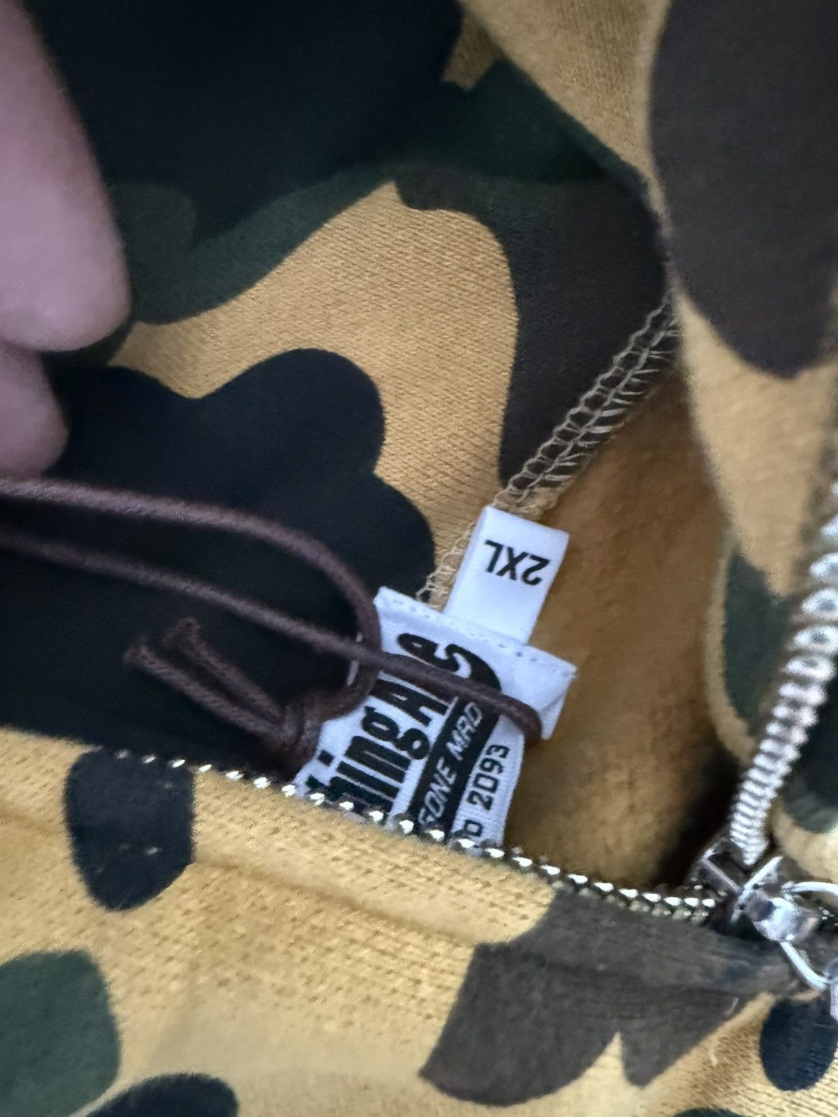 Bape Bape Yellow First Camo PONR Full Zip Size US XXL / EU 58 / 5 - 9 Thumbnail