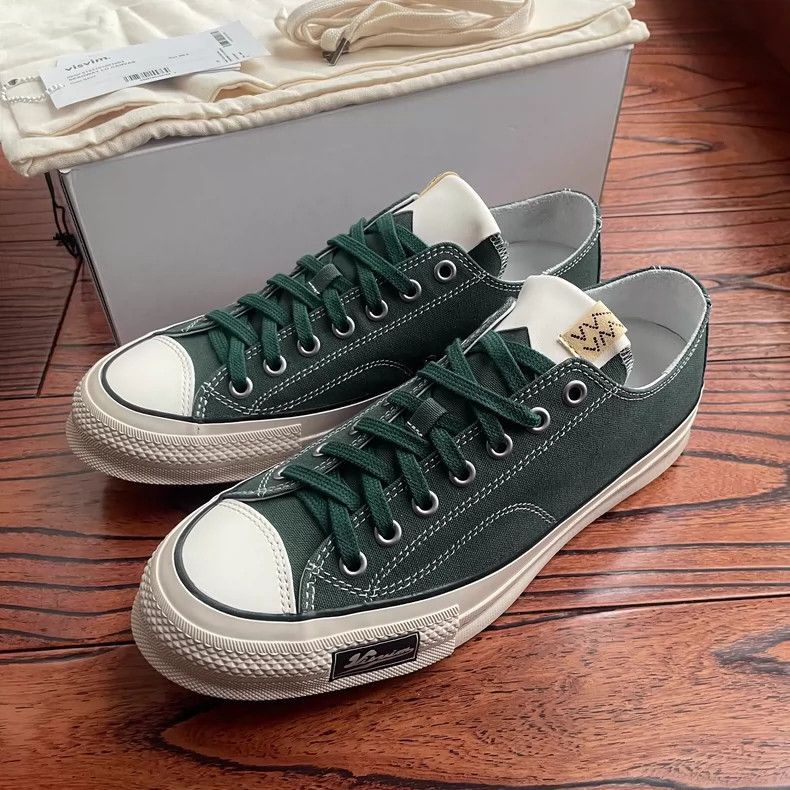 Visvim Visvim 23ss SKAGWAY LO CANVAS green shoes with thin soles-2 Size US 8 / EU 41 - 1 Thumbnail