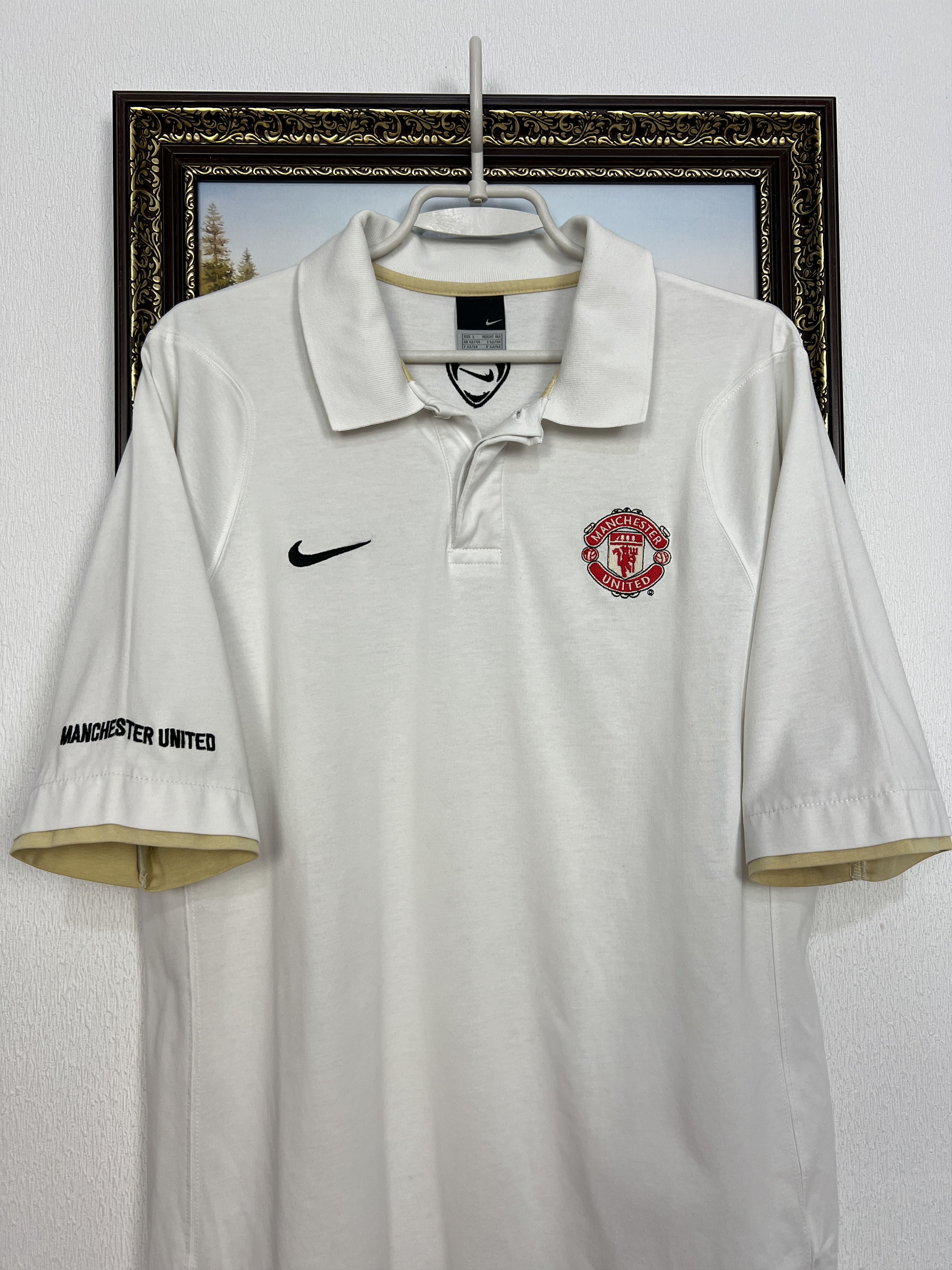 Nike Manchester United Football Train Polo Shirt Jersey Trikot Size US L / EU 52-54 / 3 - 2 Thumbnail