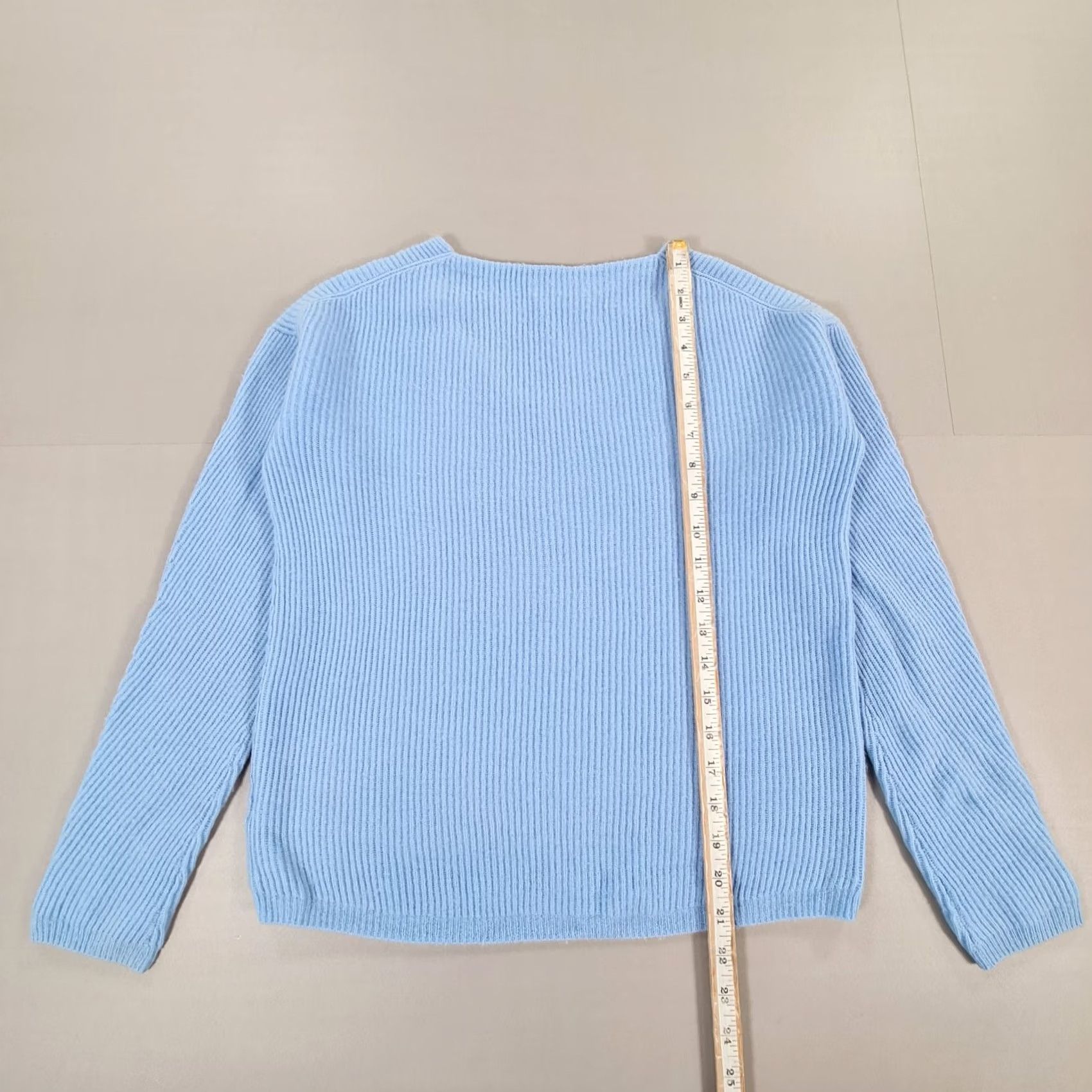 N.Peal N Peal Womens Jumper Blue XS 100% Cashmere Knit Pullover V Neck Size XS / US 0-2 / IT 36-38 - 6 Thumbnail