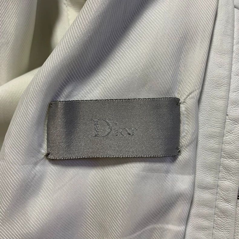 Dior Dior 05ss White Lambskin Three Wolf Leather Jacket 2501-Nex Size US M / EU 48-50 / 2 - 4 Thumbnail