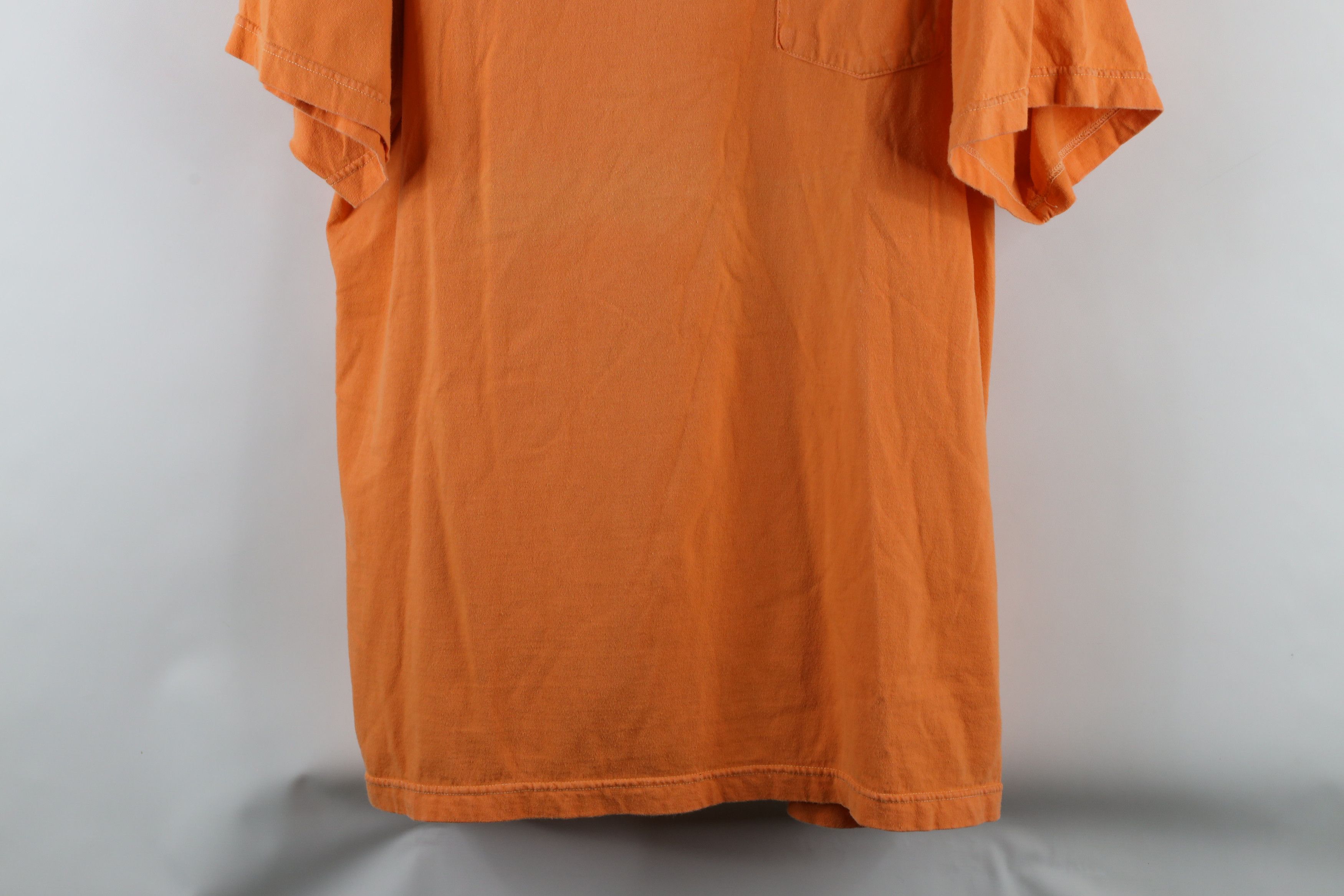 Vintage Vintage 90s Streetwear Short Sleeve Henley T-Shirt Orange Size US XL / EU 56 / 4 - 3 Thumbnail