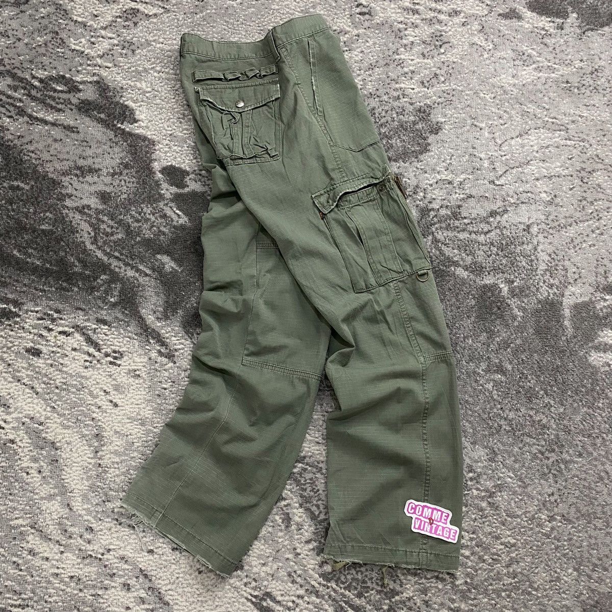 image of Vintage Alpha Industries Military Cargo in Army Green, Men's (Size 33)