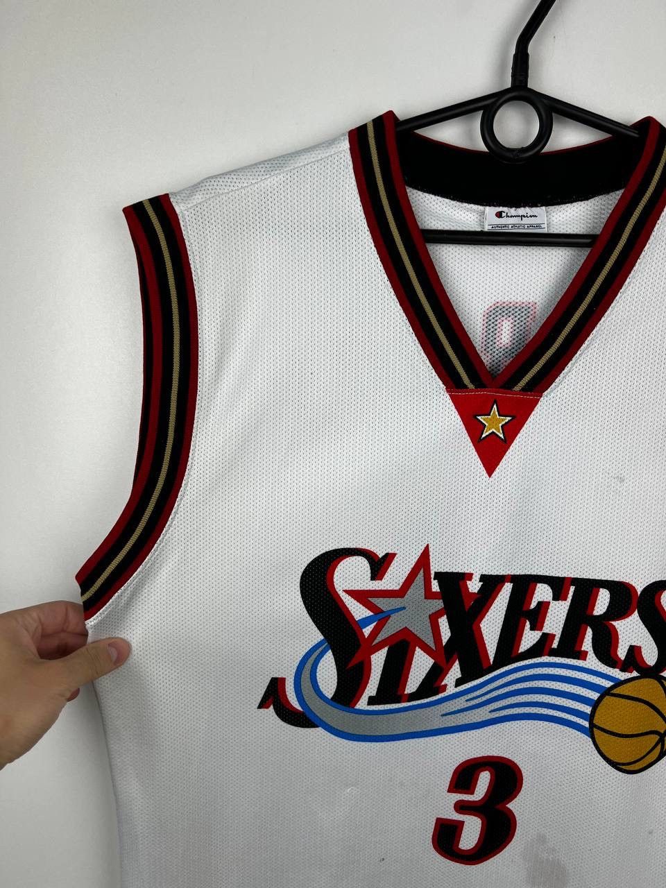 Champion × Vintage Sixers Iverson Champion NBA jersey t-shirts size L Size US L / EU 52-54 / 3 - 3 Thumbnail