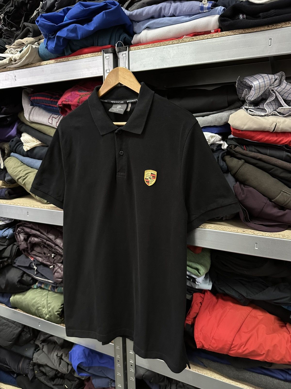 Porsche Design Porsche Polo Shirt Official Black T-Shirt La Martina Style Size US L / EU 52-54 / 3 - 3 Thumbnail