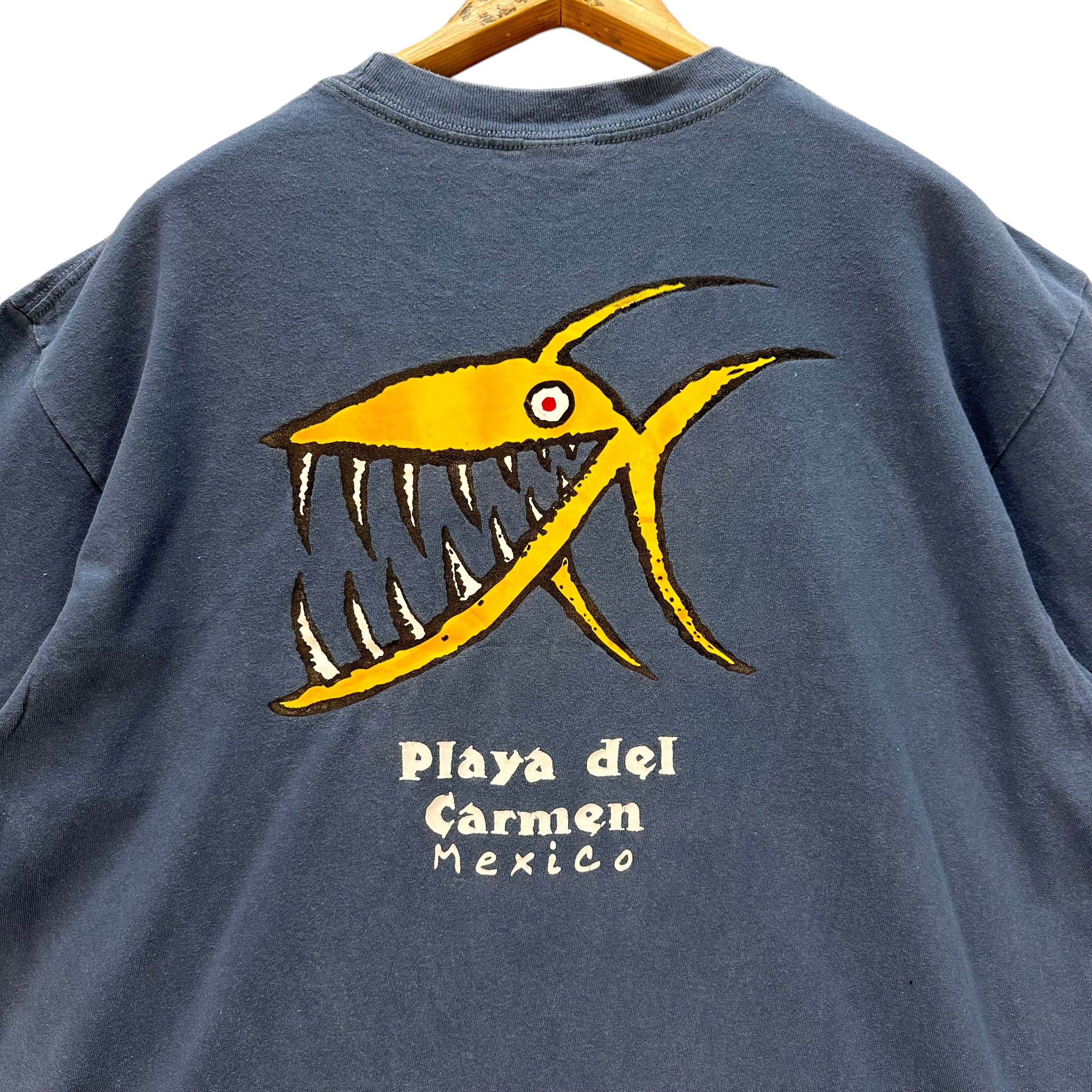 Vintage PLAYA DEL CARMEN MEXICO GRAPHIC TEES #8775-025 Size US XL / EU 56 / 4 - 2 Thumbnail