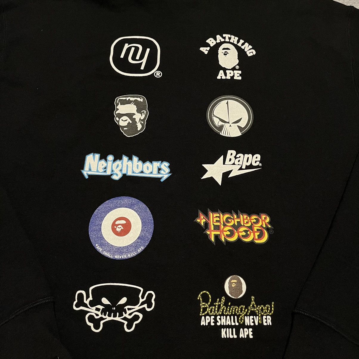 Bape × Neighborhood A Bathing Ape Bape Neighborhood Relaxed Fit Pullover Hoodie Size US XL / EU 56 / 4 - 7 Thumbnail