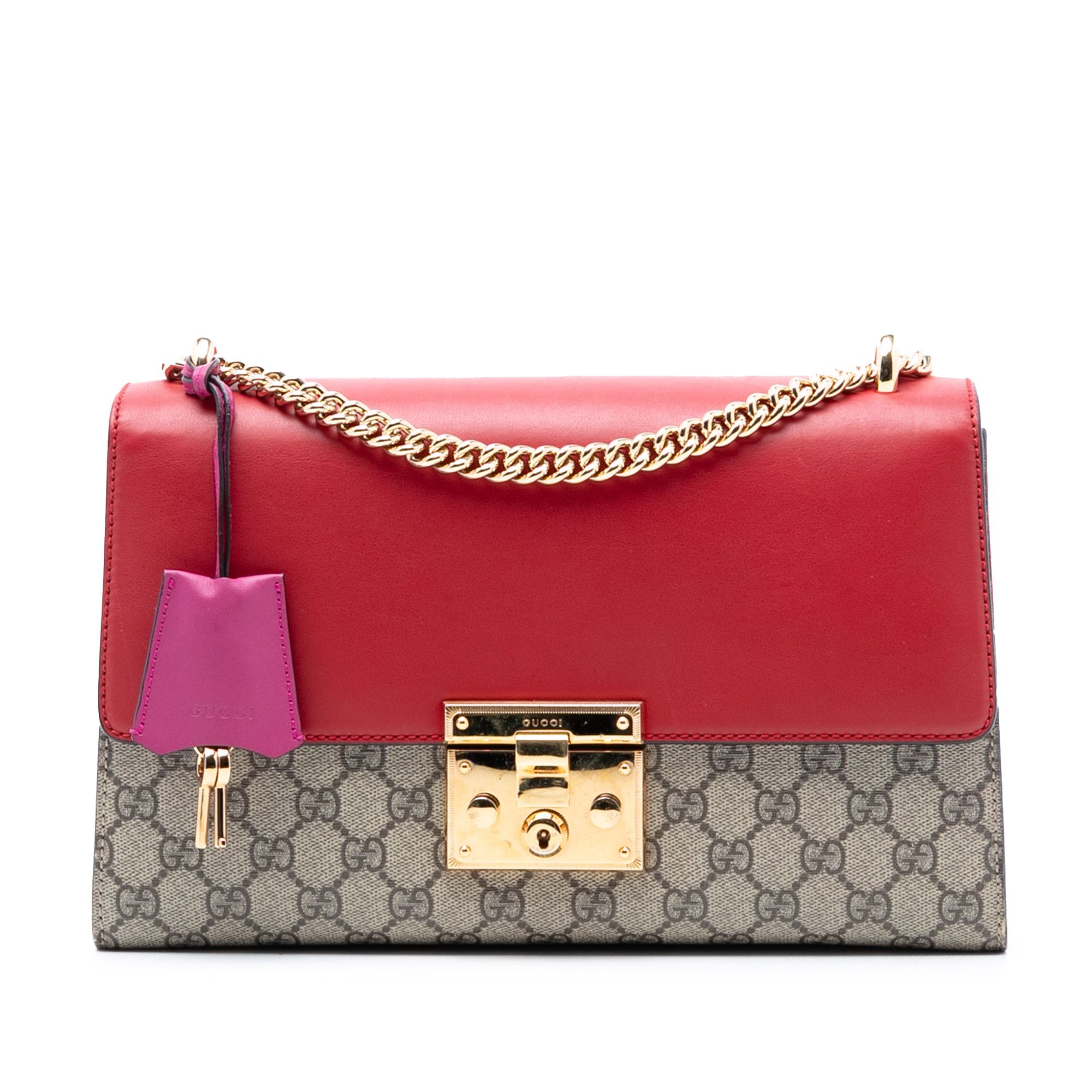 Gucci Gucci Medium GG Supreme Padlock Shoulder Bag Size ONE SIZE - 1 Thumbnail