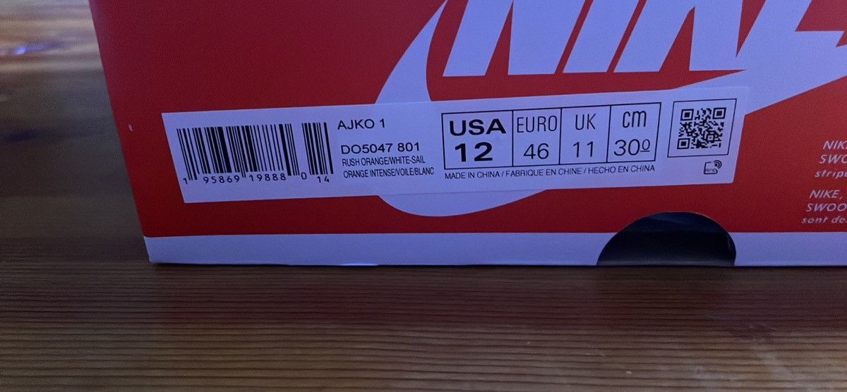 Jordan Brand Jordan 1 High AJKO Syracuse Size US 12 / EU 45 - 6 Thumbnail