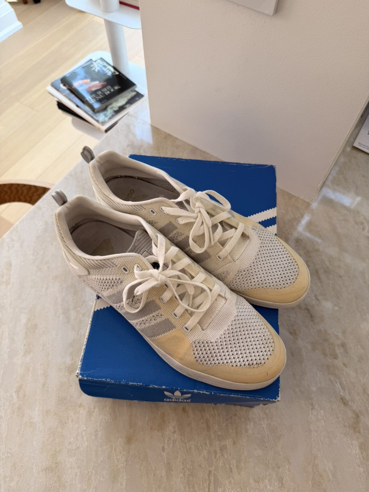 Adidas × Palace Adidas Palace Pro Primeknit White Size US 10.5 / EU 43-44 - 2 Thumbnail