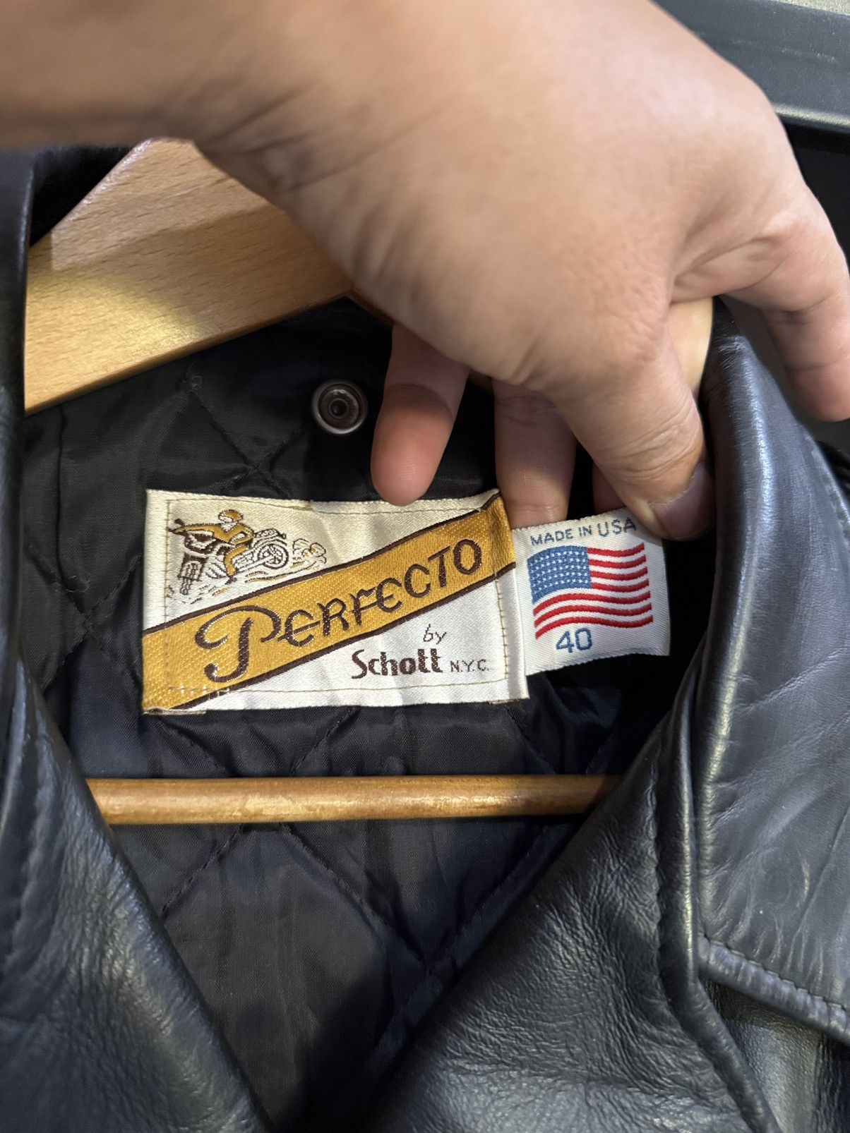 Schott Vintage Schott Perfecto Biker Punk Leather Jacket Size 40 Size US M / EU 48-50 / 2 - 3 Thumbnail