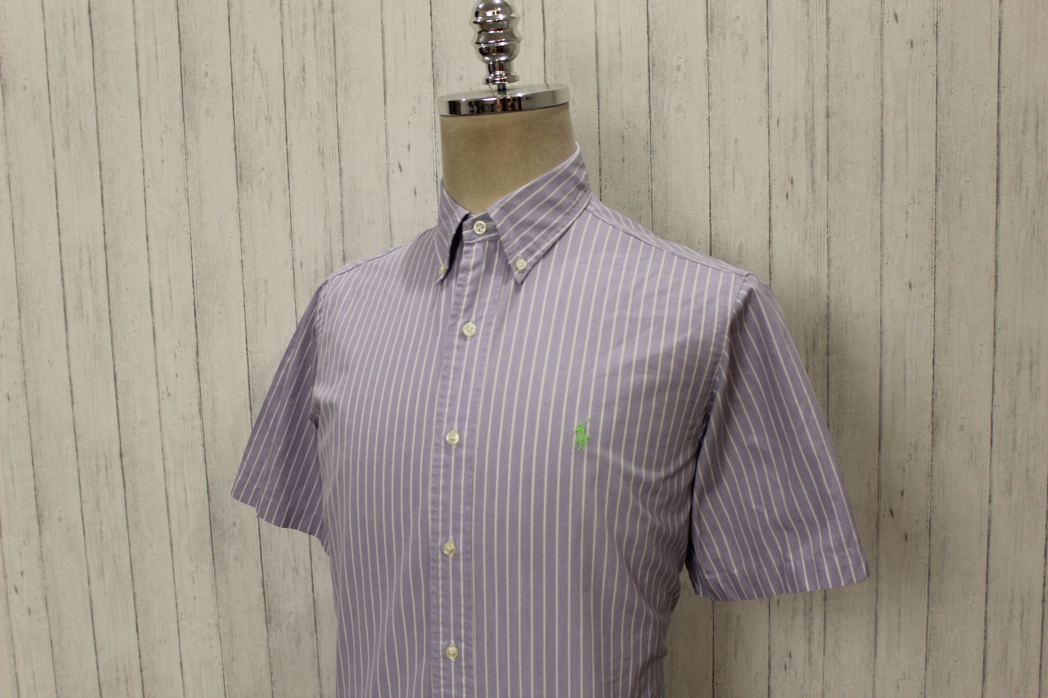 Polo Ralph Lauren RALPH LAUREN Long Sleeve Purple Striped Shirt Size M Size US M / EU 48-50 / 2 - 7 Thumbnail