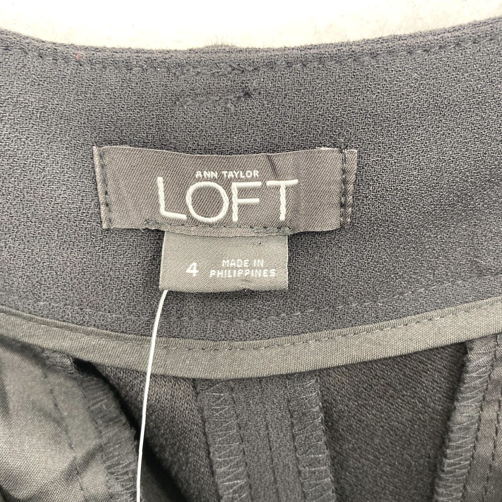Loft LOFT Ann Taylor Culottes Pants Womens 4 Black Cropped Wide Leg Work Dress Office Dress Pants Cropped Wide-Leg Size 27" / US 4 / IT 40 - 5 Thumbnail