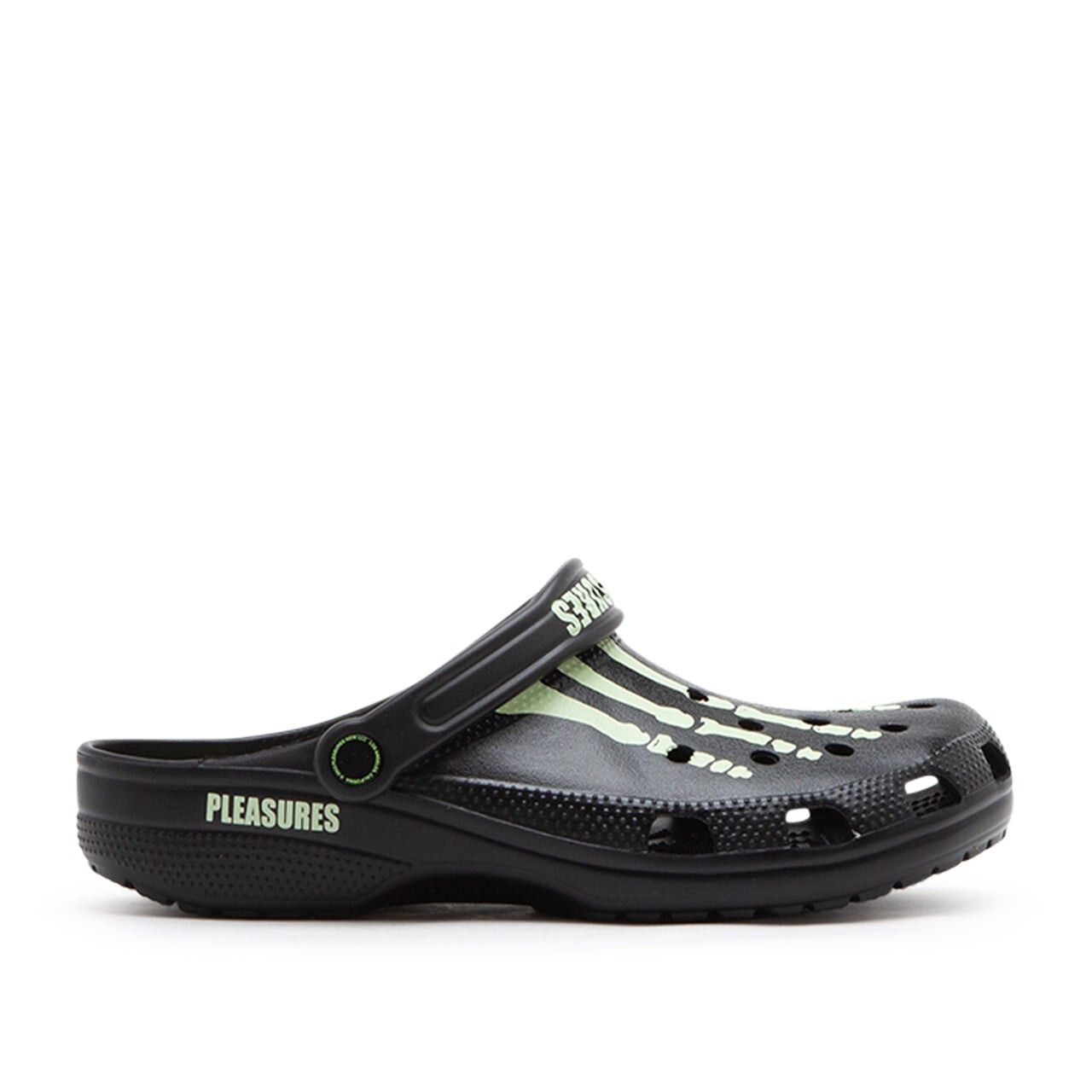 Crocs × Pleasures Skeleton Glow Clogs - Pleasures x Crocs Sandals Black Slides Size US 8 / EU 41 - 5 Thumbnail