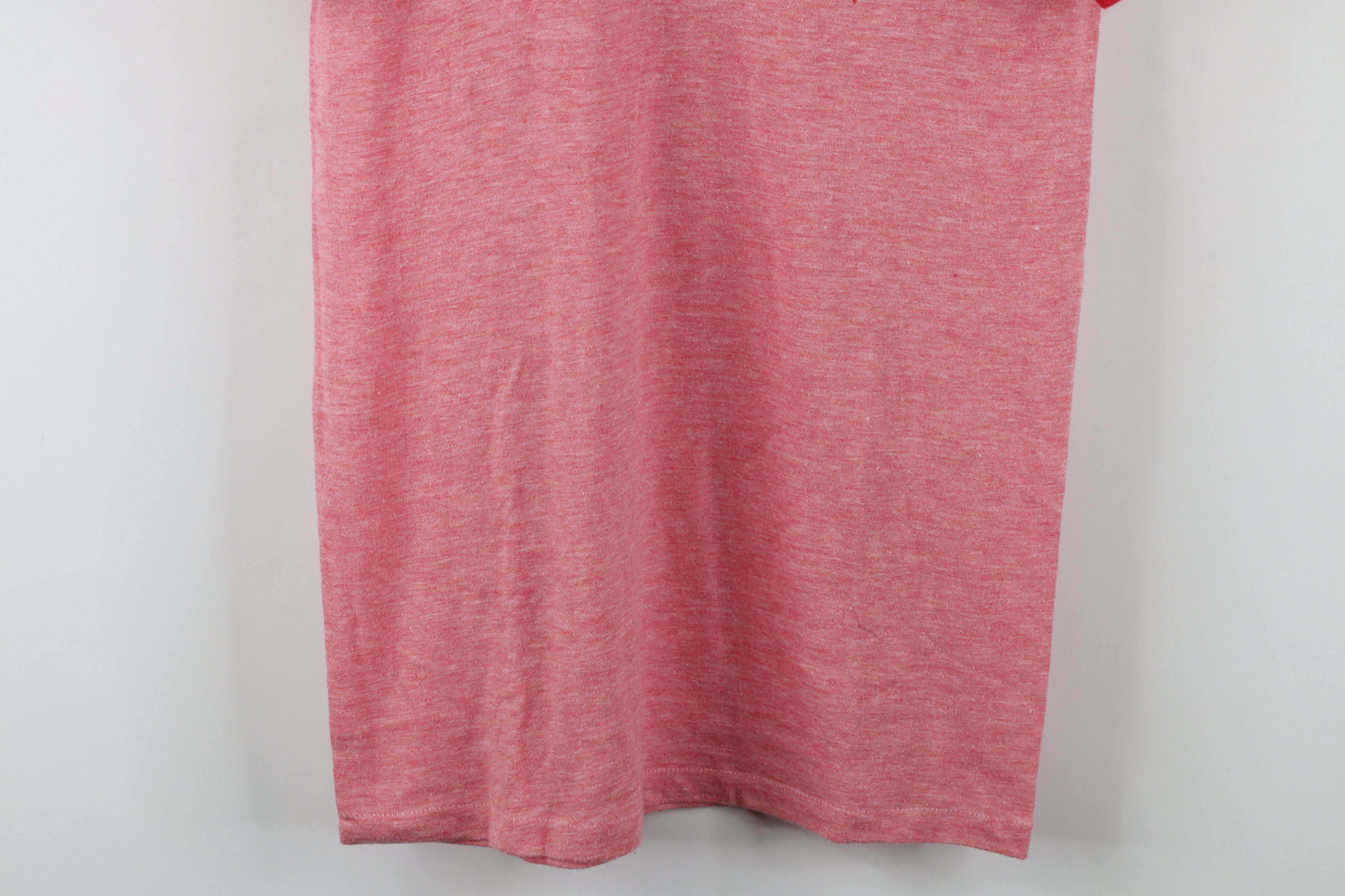 Vintage Vintage 70s 80s 10,000 Meter Run Ringer T-Shirt Red USA Size US L / EU 52-54 / 3 - 3 Thumbnail