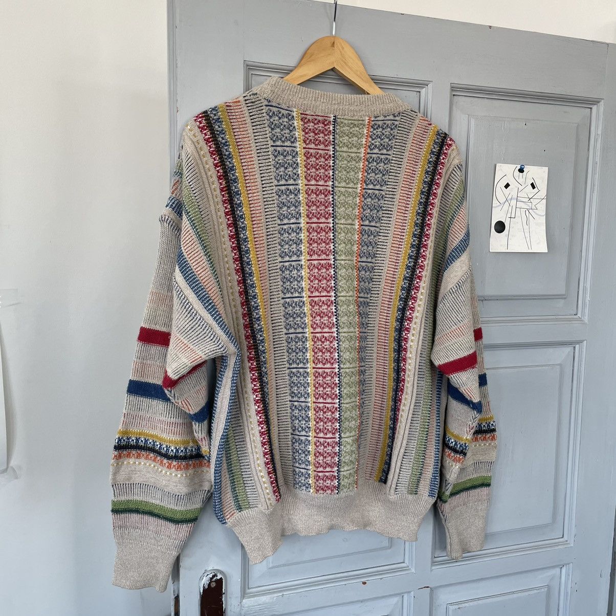 Designer × Vintage Vintage Coogi style Knit Sweater Avantgarde Y2k size M Size US L / EU 52-54 / 3 - 6 Thumbnail