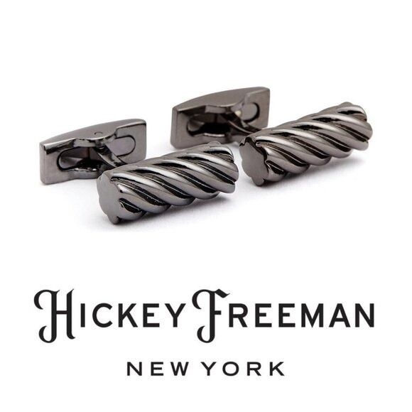 Hickey Freeman Hickey Freeman Mens Black Metal Twisted Barrel Bullet Black Size ONE SIZE - 3 Thumbnail