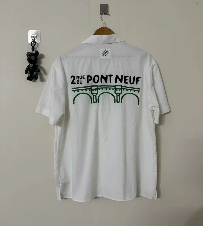 Louis Vuitton Louis Vuitton Fei Dong White Hand Flower Short Sleeve Shirt Size US XL / EU 56 / 4 - 2 Thumbnail