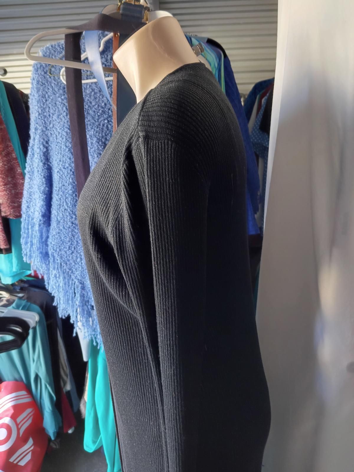 Other Rafaella Women's Sparkly Black Cardigan Size L / US 10 / IT 46 - 2 Thumbnail