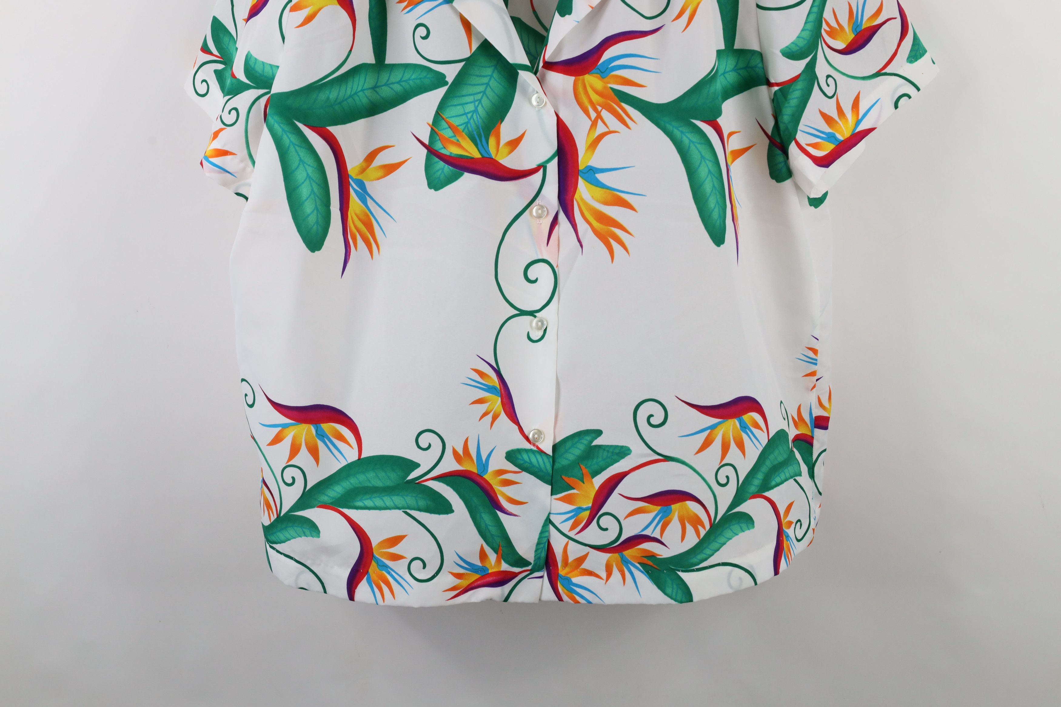 Vintage Vintage 70s Hilo Hattie Flower Hawaiian Button Shirt USA Size 3XL / US 20-22 - 3 Thumbnail