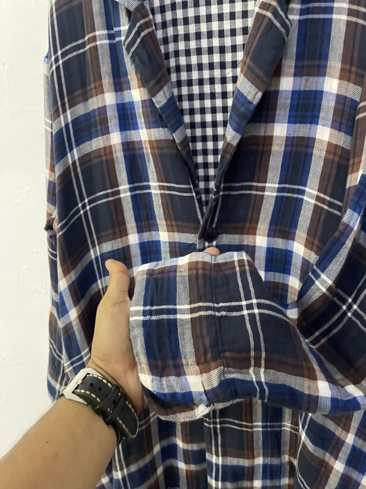 Ne-Net Ne-net issey miyake plaid cotton overshirt Size M / US 6-8 / IT 42-44 - 5 Thumbnail