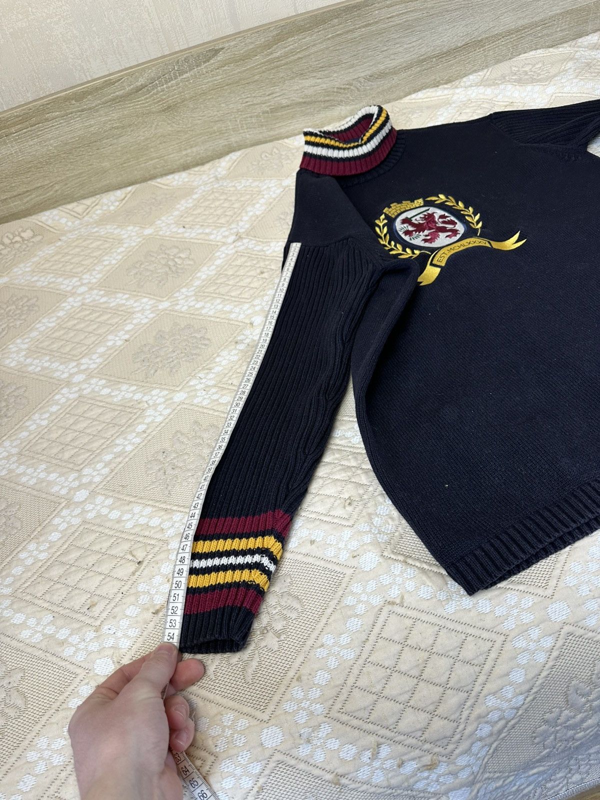 Tommy Hilfiger 🔥 Tommy Hilfiger Big Logo Chief Keef Y2K Sweater Sweatshirt Size US M / EU 48-50 / 2 - 9 Thumbnail