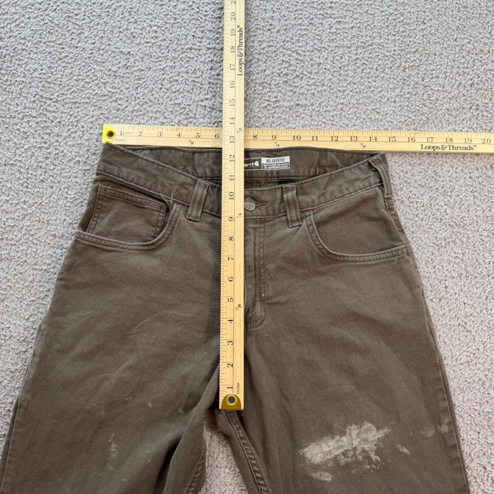 Carhartt Carhartt Rugged Flex Relaxed Fit Canvas Pants Brown 30x28 Size US 30 / EU 46 - 3 Thumbnail