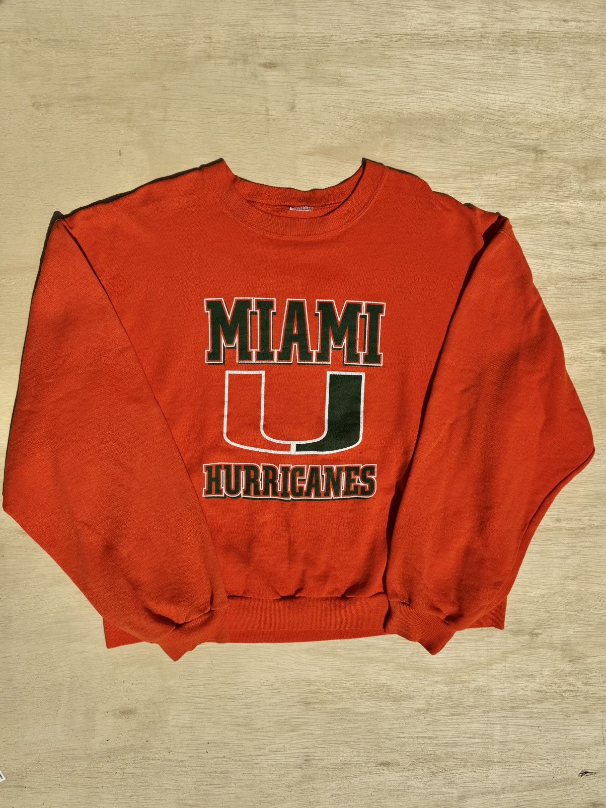 Vintage Miami Hurricanes University 80’s Vintage College Sweatshirt Size US M / EU 48-50 / 2 - 1 Thumbnail