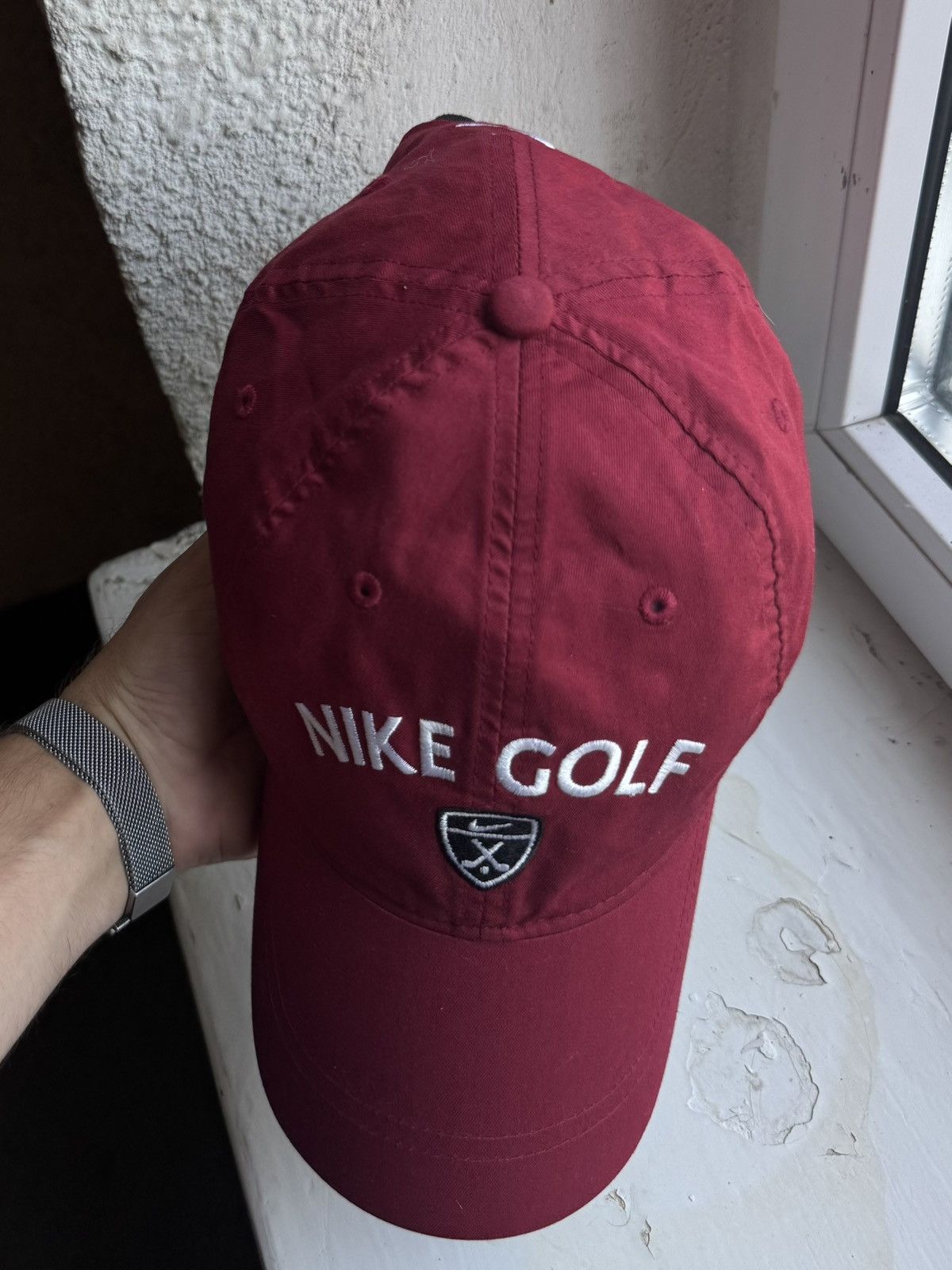 Nike Nike Golf Vintage Streetwear Cap Burgundy Y2K Size ONE SIZE - 5 Thumbnail