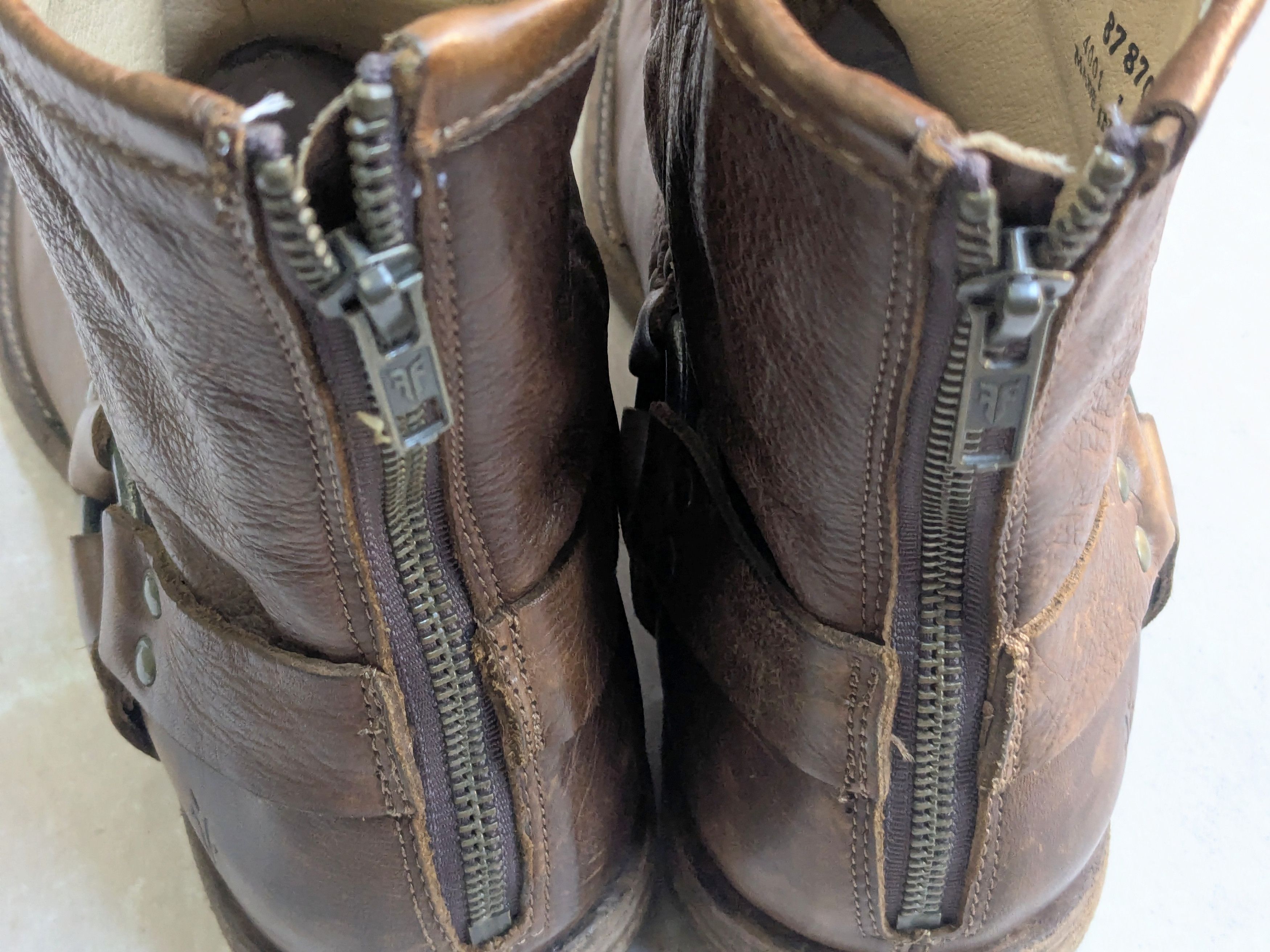 Frye Frye Harness Boots Brown Leather 11 D Leather Buckle Size US 11 / EU 44 - 15 Thumbnail