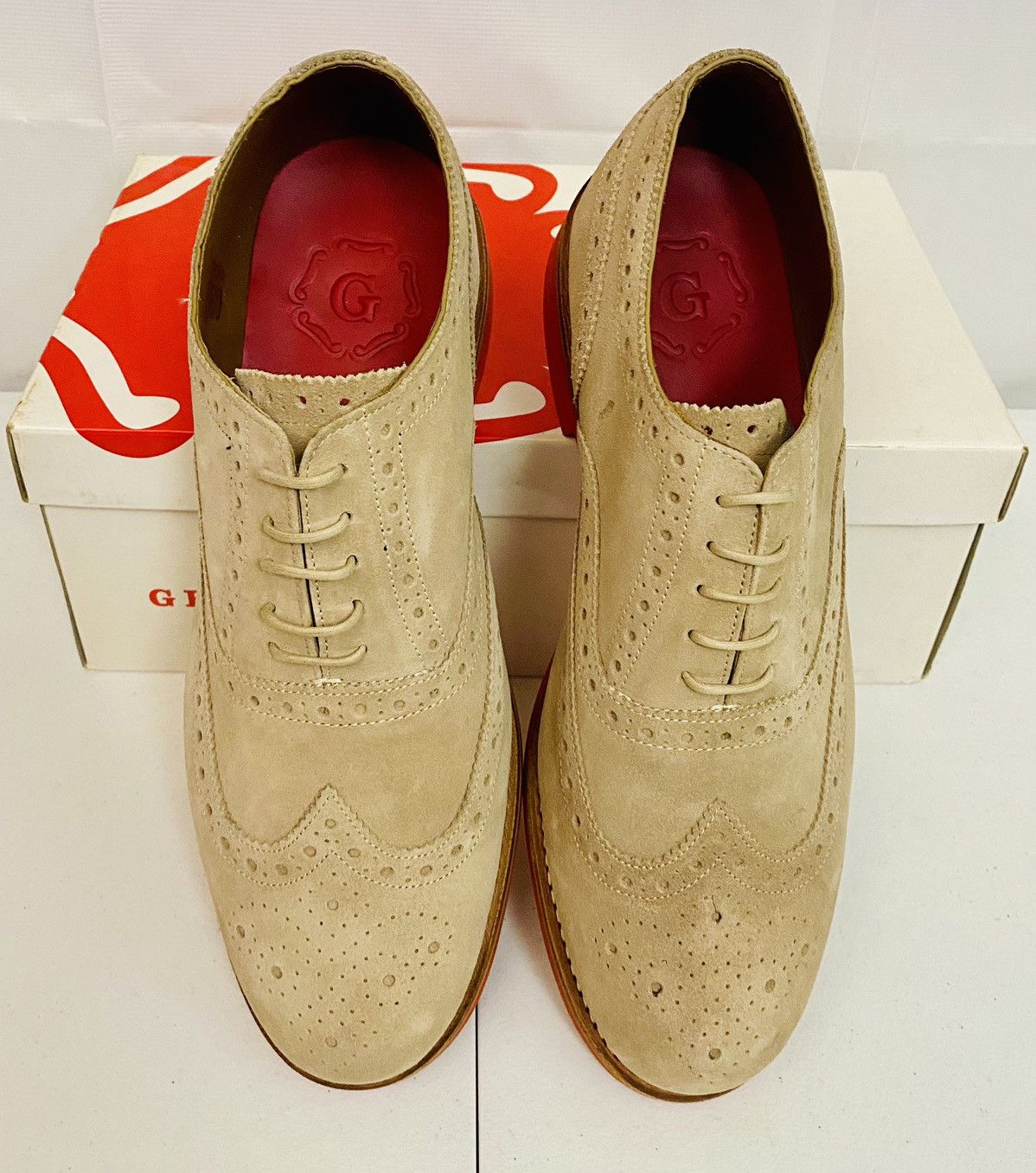 Grenson GRENSON Stanley Brown Suede Leather Firewalk Brogue 11.5 New Size US 11.5 / EU 44-45 - 12 Thumbnail