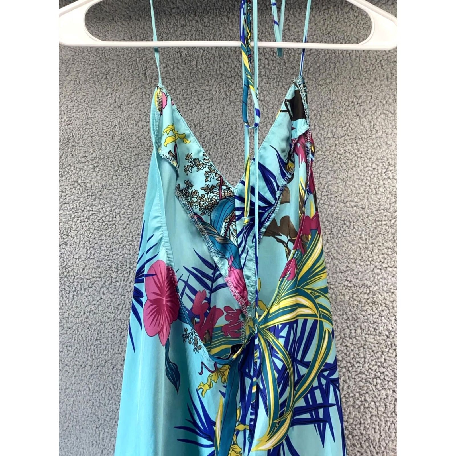 Vintage VINTAGE Women Sundress S Blue Floral The Vanity Room made in NYC Flowers Sundress Long Women Blue Floral Flowers Ladies Girls? Size S / US 4 / IT 40 - 2 Thumbnail