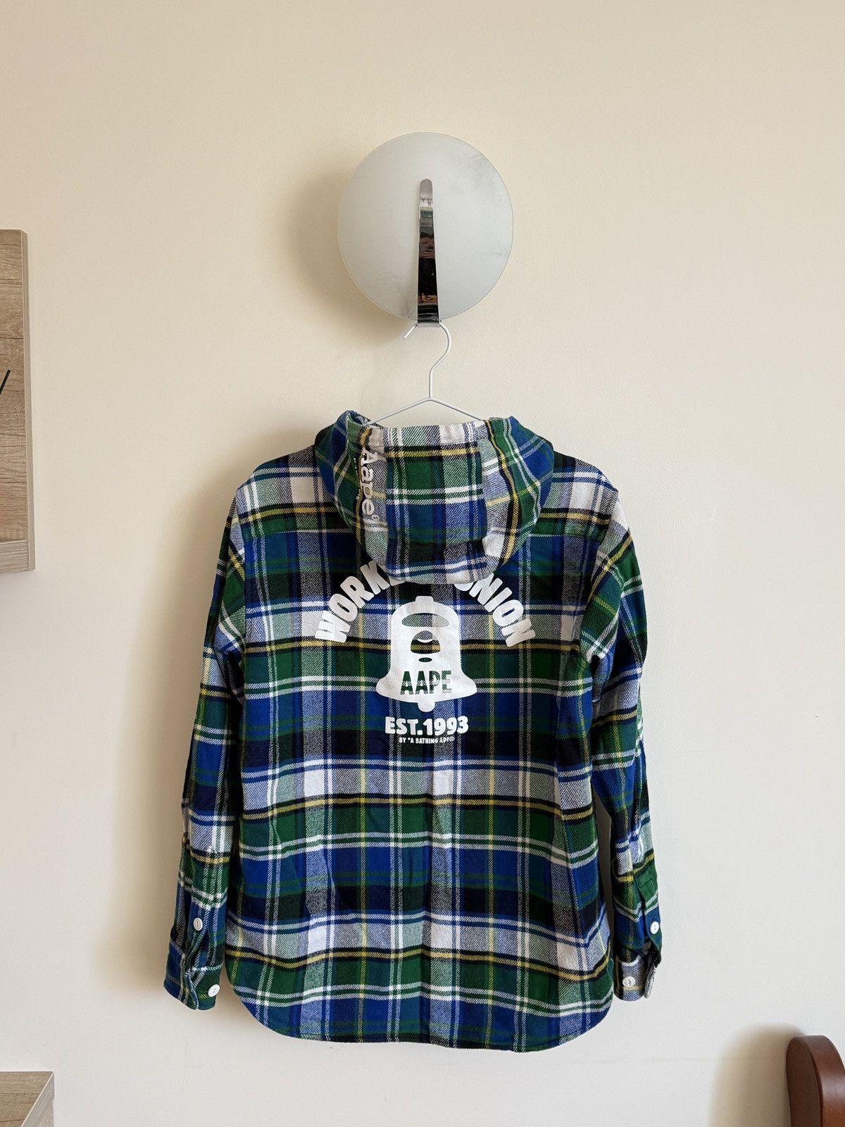 Aape Flannel Shirt Hoodie AAPE by A BATHING APE Size US M / EU 48-50 / 2 - 7 Thumbnail