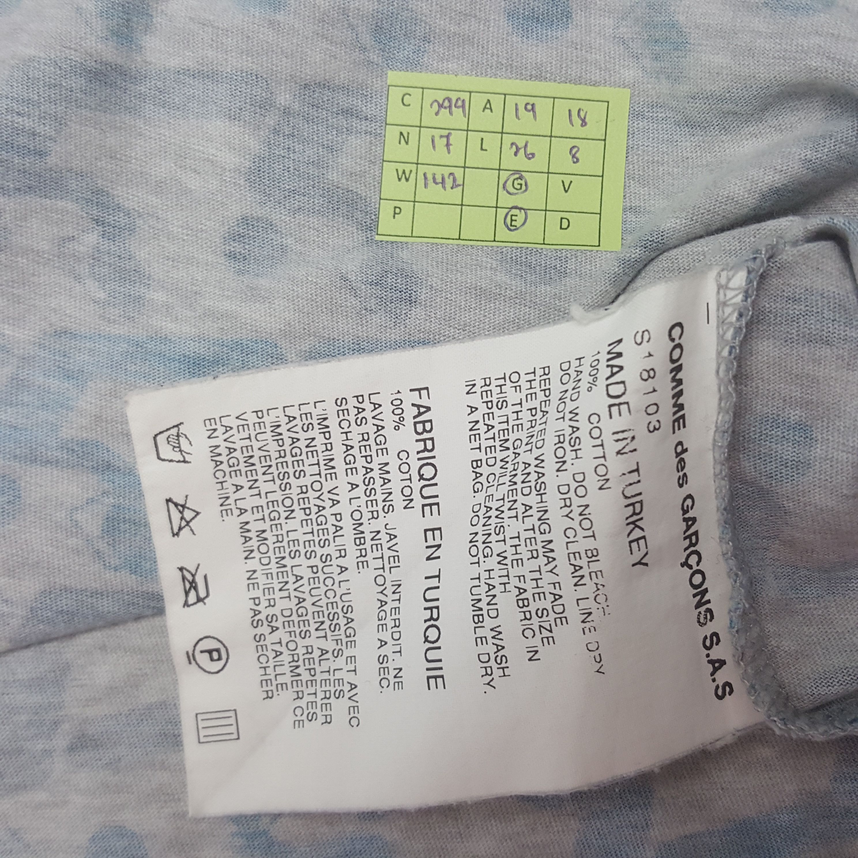 Comme des Garcons Vintage Comme des Garcons SHIRT Japanese Tshirt C299N17 Size US M / EU 48-50 / 2 - 5 Thumbnail