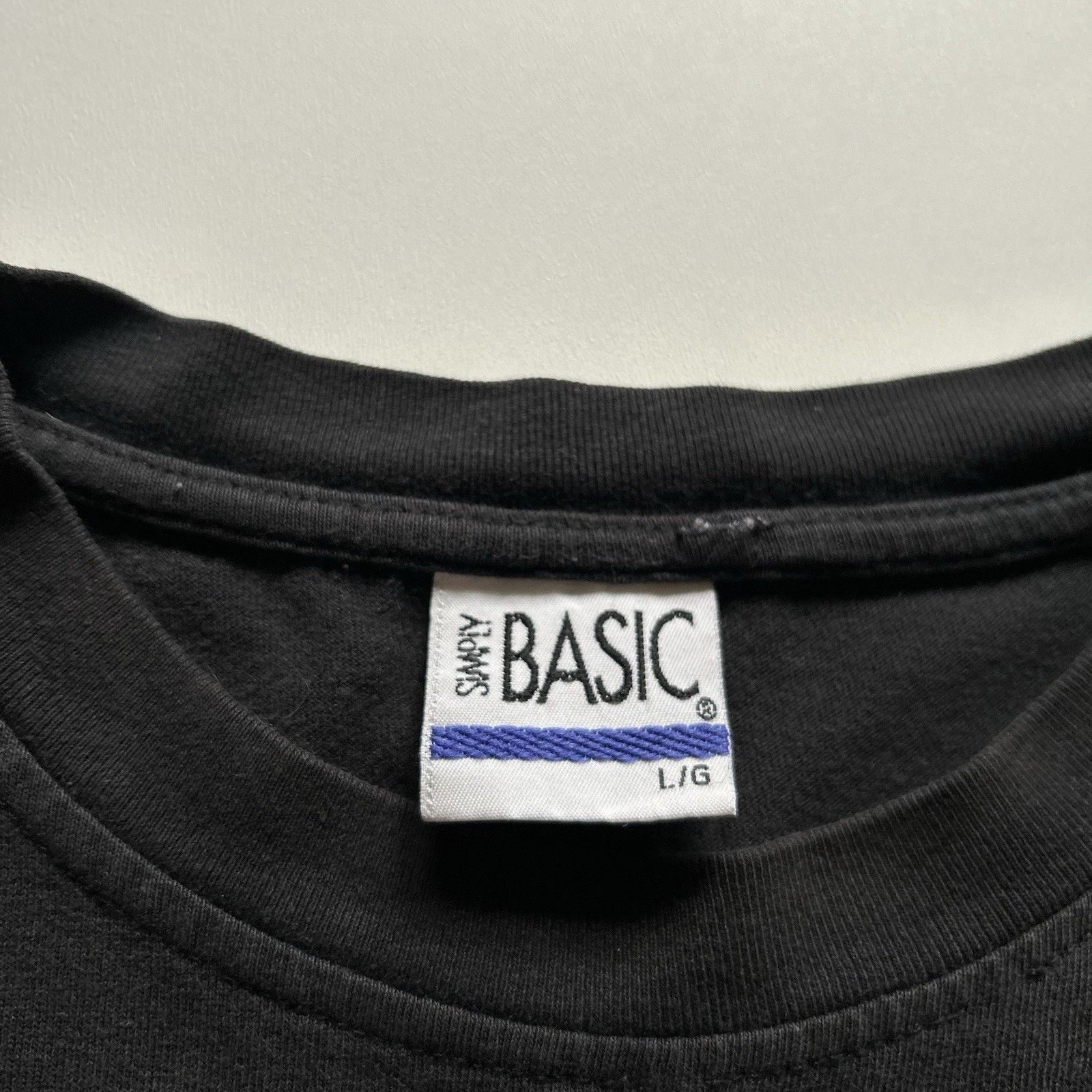 Vintage Vintage Sun Faded Black Blank T Shirt Large Boxy Y2K Basic Size US L / EU 52-54 / 3 - 3 Thumbnail
