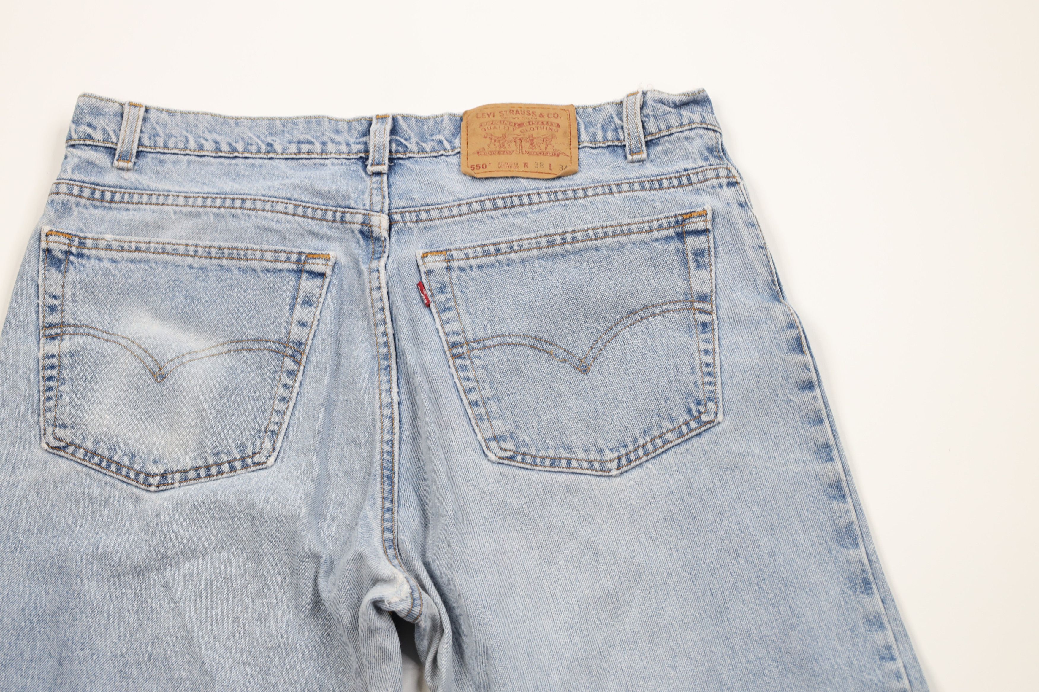 Levi's Vintage 90s Levis 550 Relaxed Tapered Leg Denim Jeans USA Size US 38 / EU 54 - 13 Thumbnail