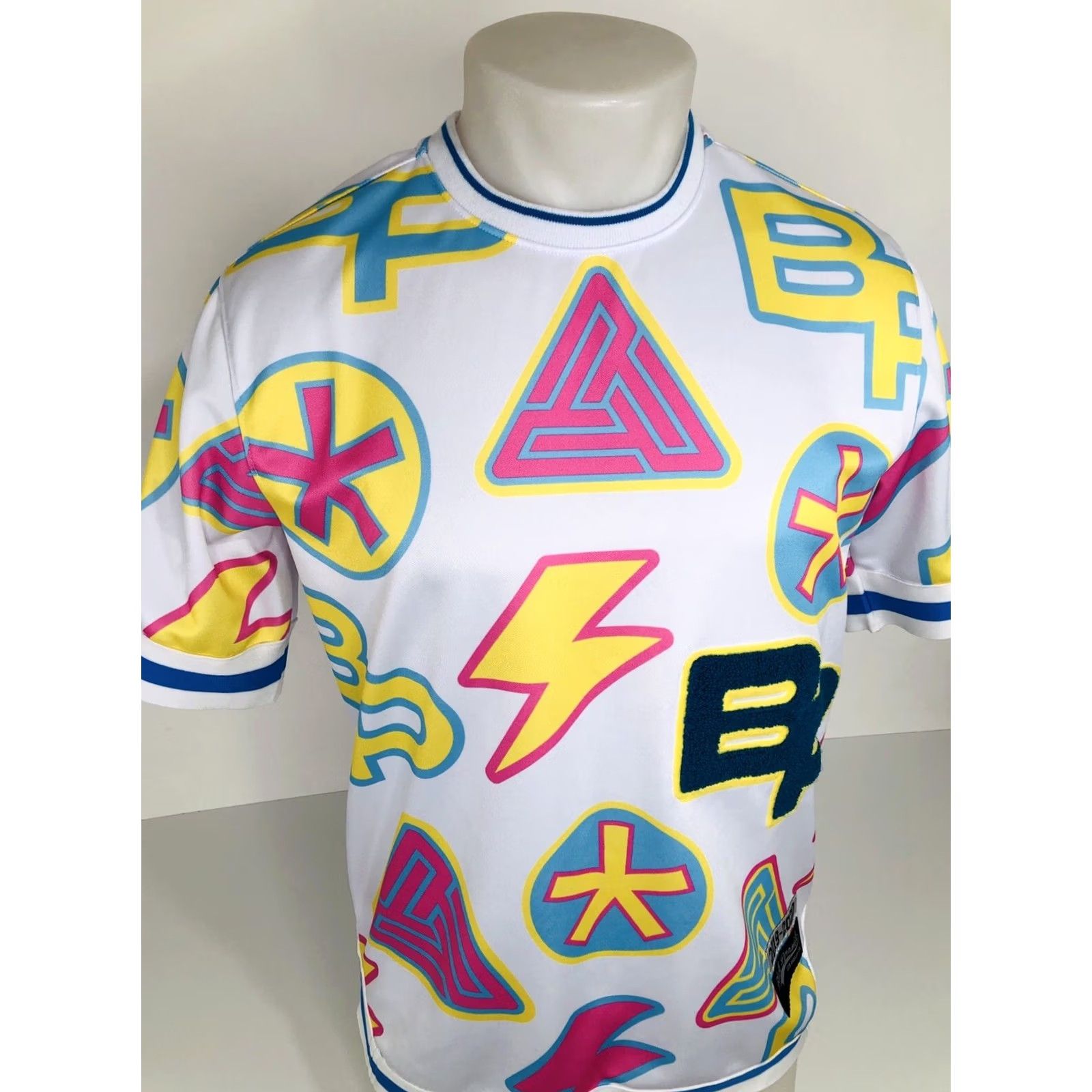 Black Pyramid BLACK PYRAMID Embroidered Mens Md. Shirt Shirt Mens M White Embroidered Size US M / EU 48-50 / 2 - 3 Thumbnail
