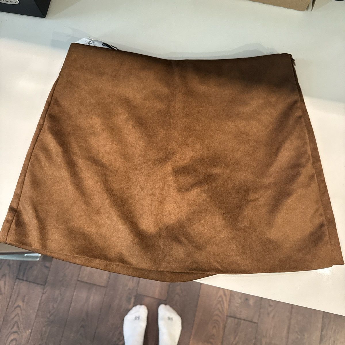 Zara Brown suede skirt Size 27" / US 4 / IT 40 - 4 Thumbnail