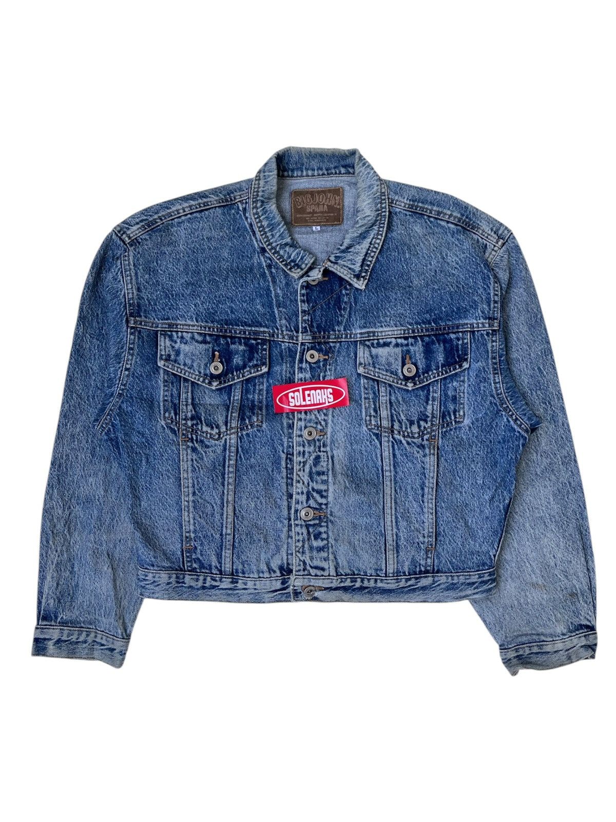 Japanese Brand Vintage Big John acid wash denim jacket Size US S / EU 44-46 / 1 - 1 Thumbnail