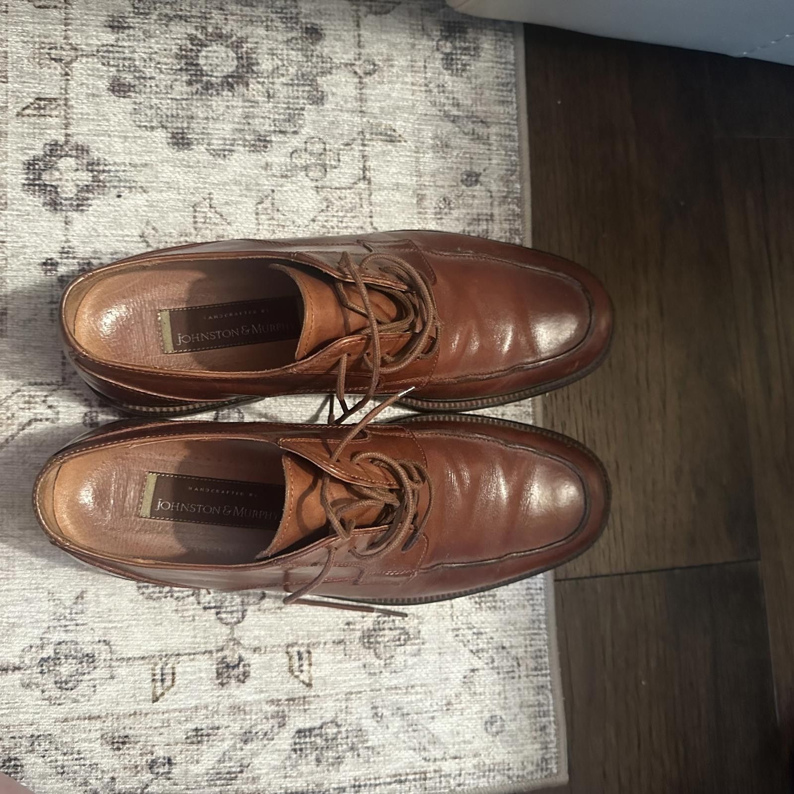 Johnston & Murphy Johnston & Murphy Brown Leather Dress Shoes Size US 9.5 / EU 42-43 - 2 Thumbnail