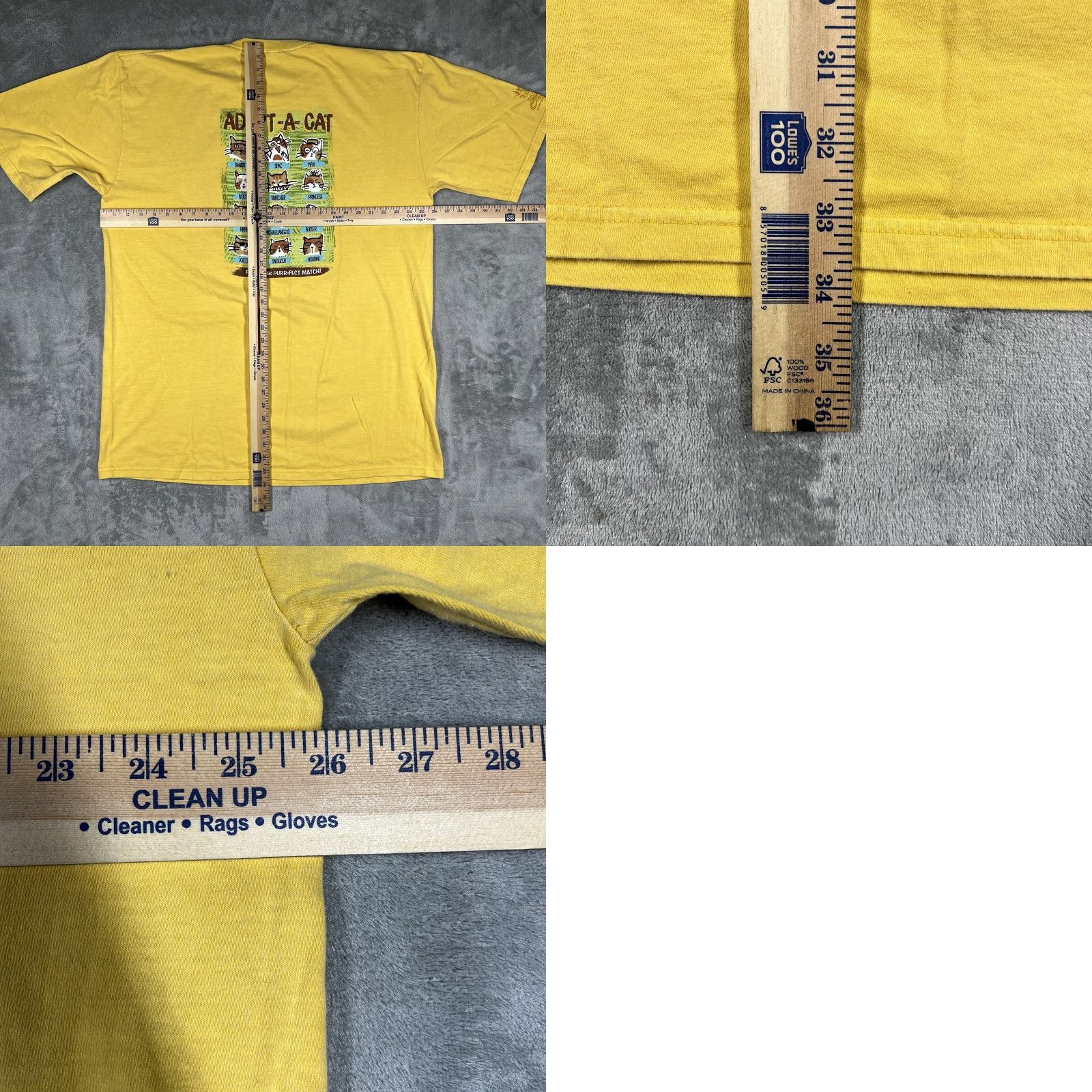 Vintage VINTAGE Crazy Shirts Adopt A Cat Meow Pineapple Dyed Yellow T-Shirt Men 2XL Yellow Cat Graphic Print Crew Neck Short Sleeve Cotton Summer EUC Size US XXL / EU 58 / 5 - 9 Thumbnail