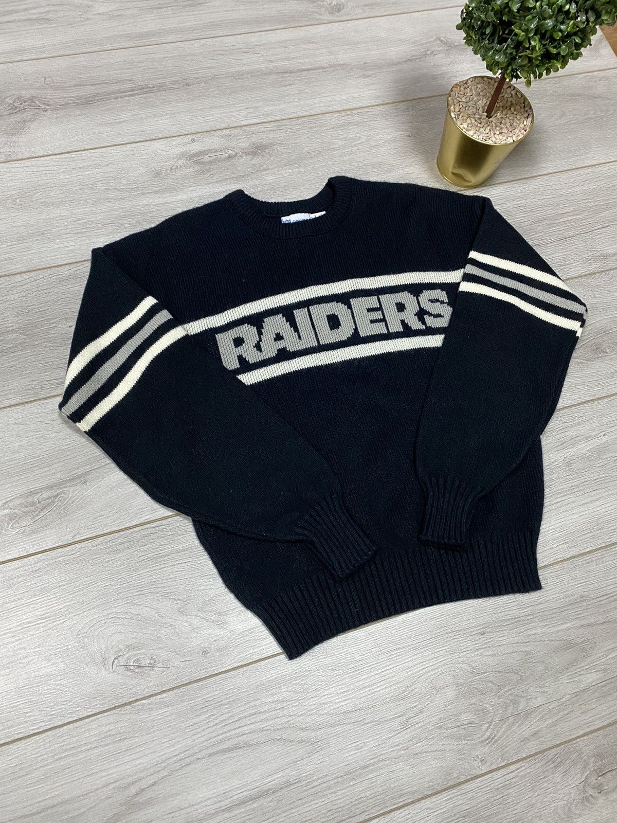 NFL VINTAGE Cliff Engle 80s LAS VEGAS RAIDERS Sweater Size US M / EU 48-50 / 2 - 5 Thumbnail