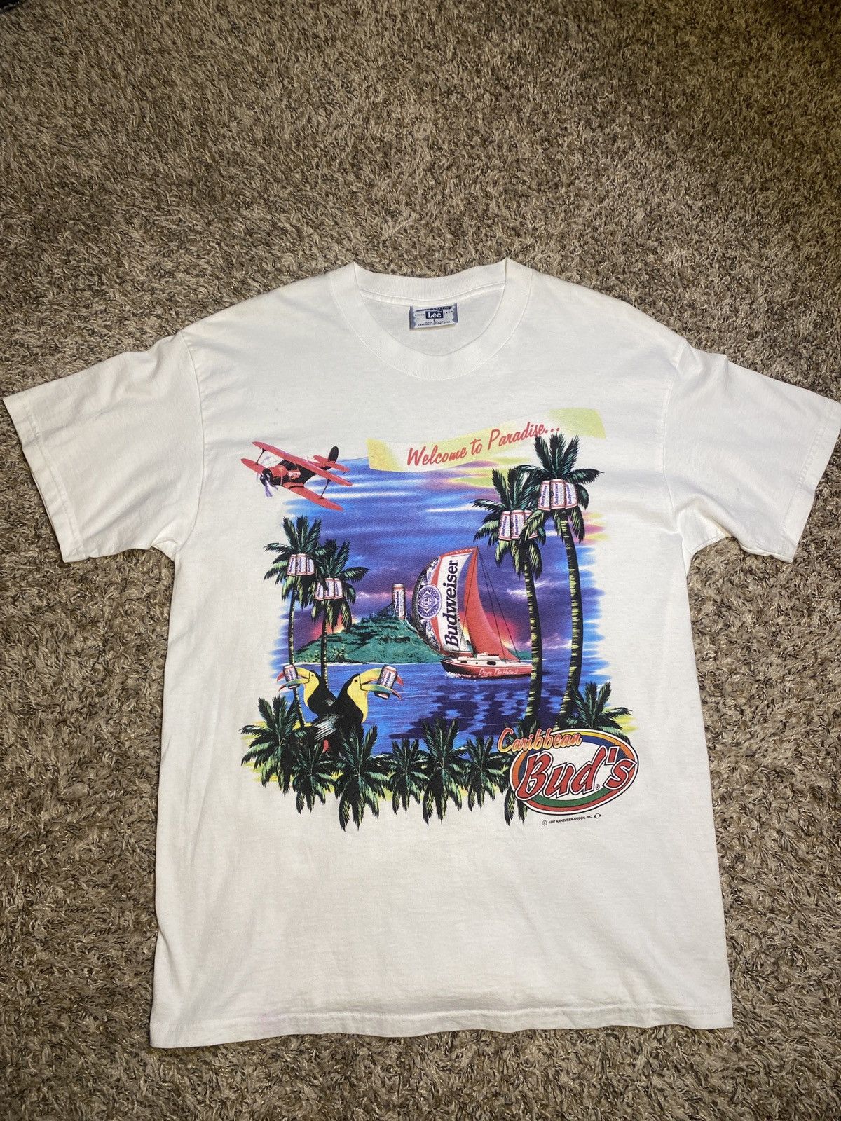 Budweiser × Vintage Vintage Budweiser shirt Size US L / EU 52-54 / 3 - 1 Thumbnail