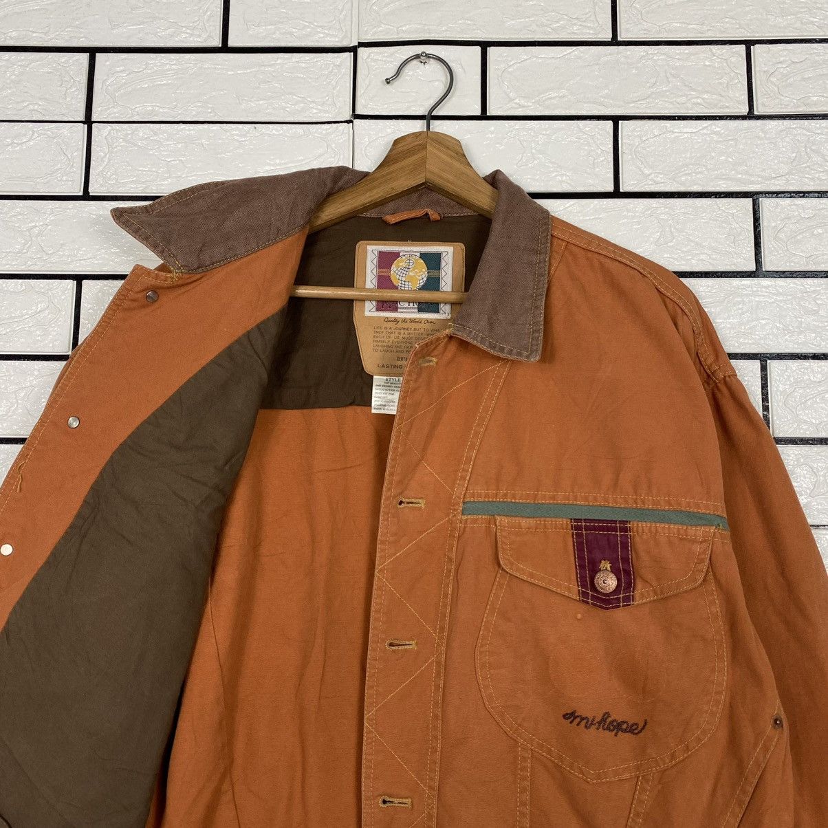Japanese Brand 🔥CROPPED HUNTING JACKET DUCK CANVAS MACHOPE ISSEY MIYAKE Size US L / EU 52-54 / 3 - 12 Thumbnail