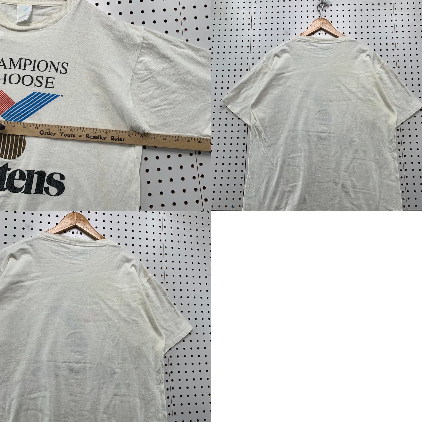 Champion VINTAGE Jostens T-Shirt Mens XL White Champions Choose Graphic Short Sleeve USA Size US XL / EU 56 / 4 - 9 Thumbnail