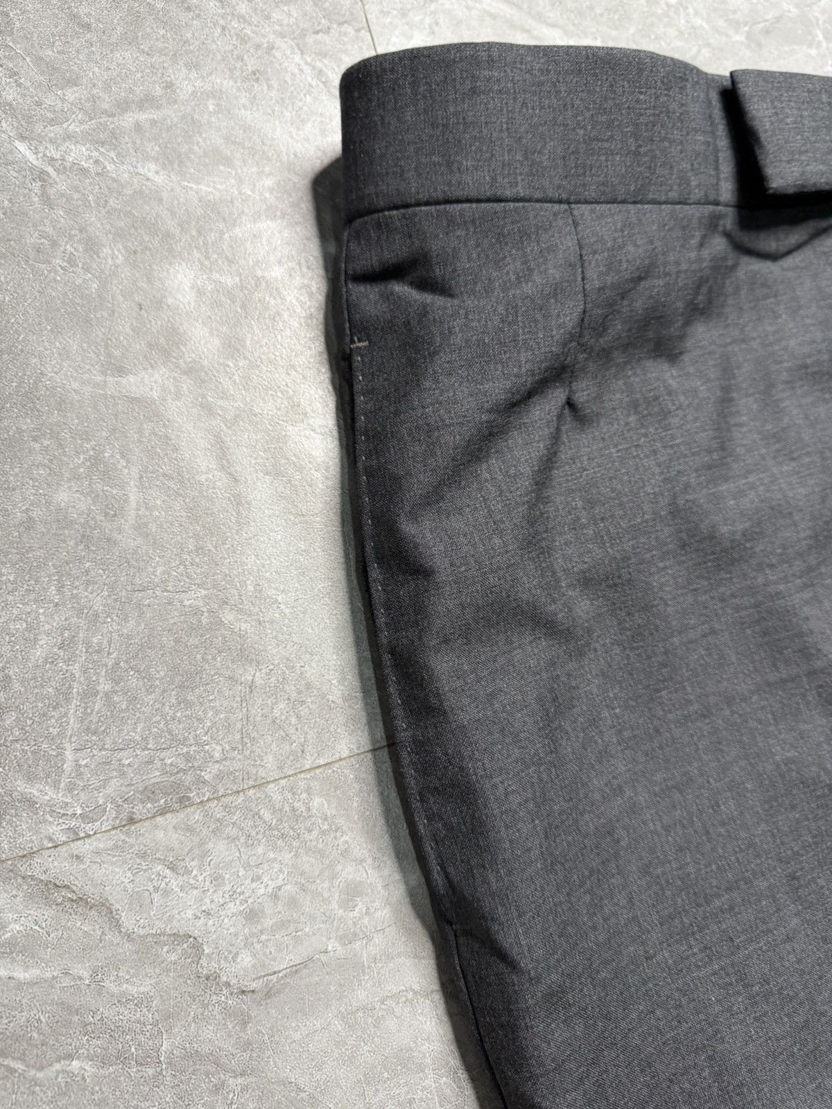 Thom Browne Thom Browne Grey Band Back Strap Cropped Pants Size US 30 / EU 46 - 8 Thumbnail
