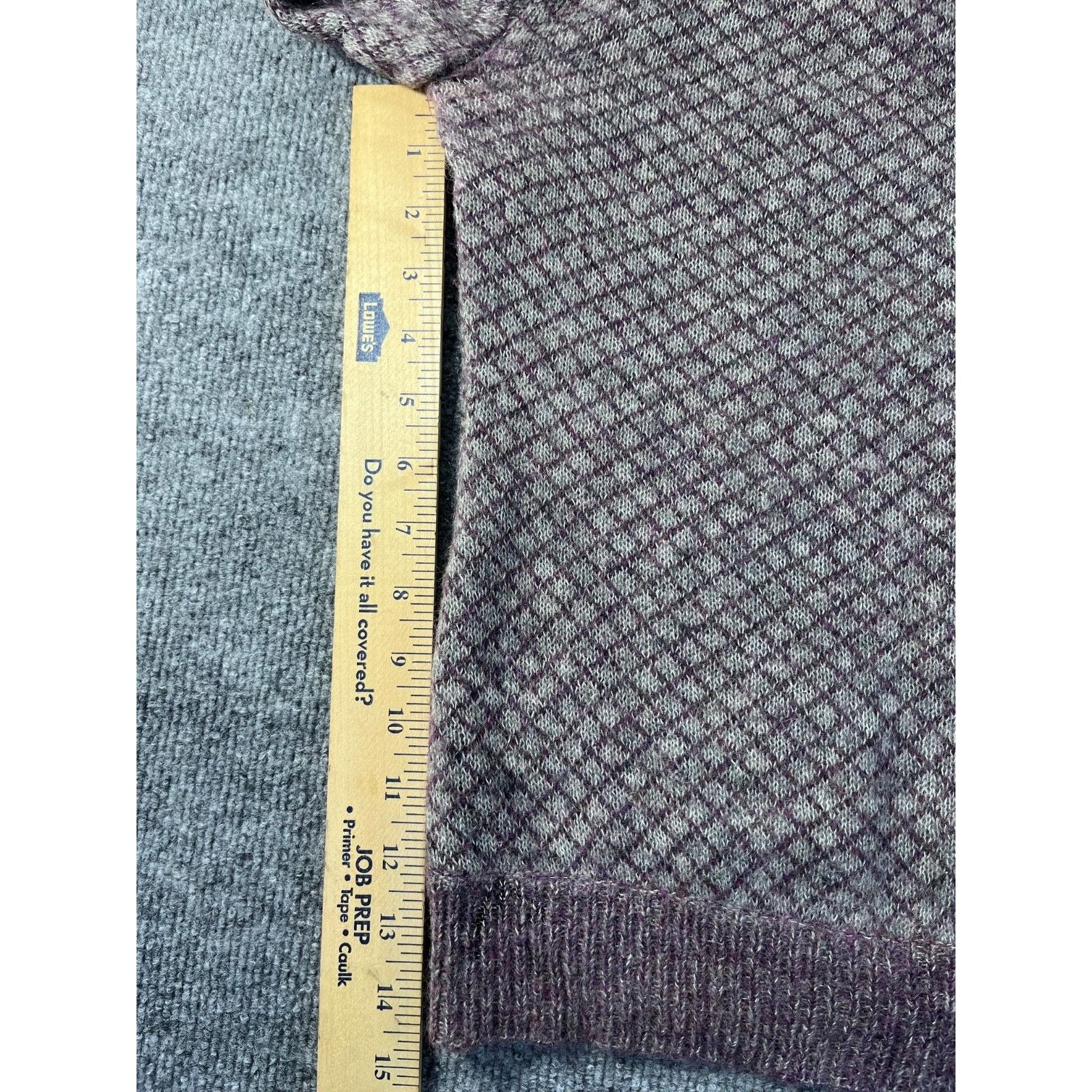 Valentino VTG Valentino Boutique Purple/Gray cardigan Sweater Wool S Size S / US 4 / IT 40 - 10 Thumbnail