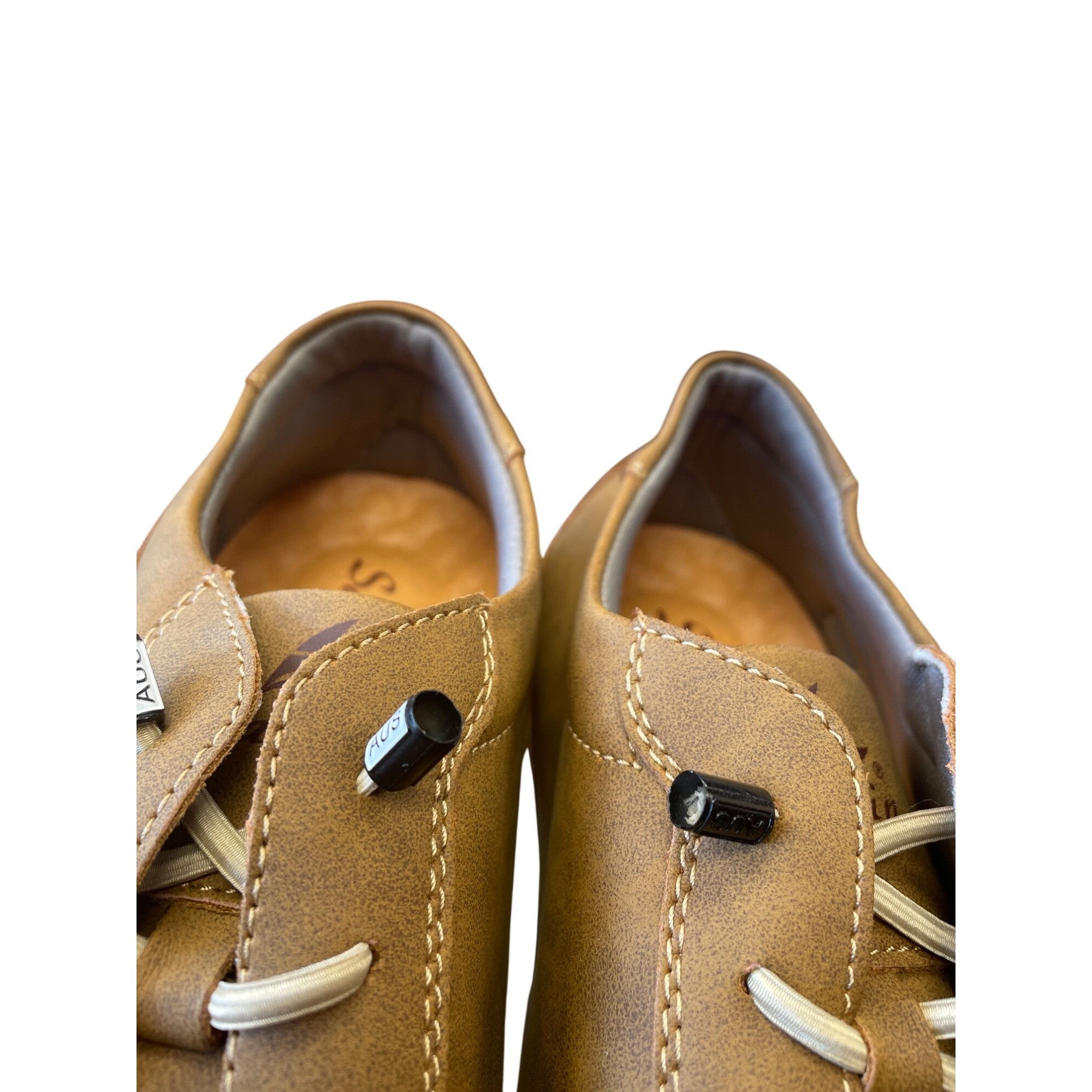 Other Salkin USA Mens Brown Faux Leather Casual Shoes Size 44/10 S Size US 10 / EU 43 - 8 Thumbnail