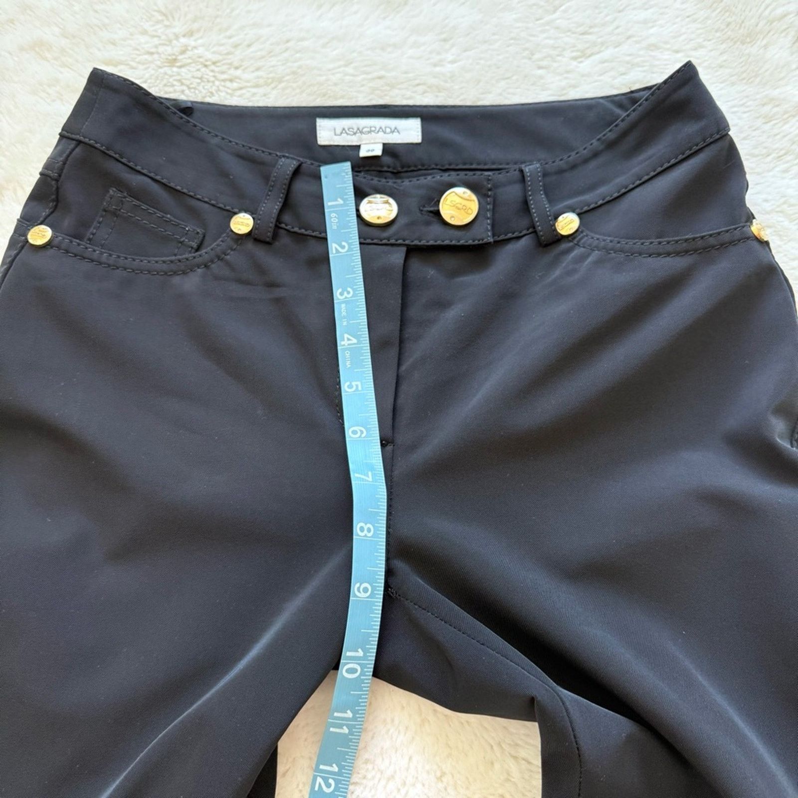 Other Lasagrada women black pants size 36 EU or 4 US Size 27" / US 4 / IT 40 - 6 Thumbnail
